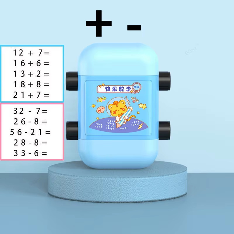Teaching Stamp 2 in 1Fill in the Blank Roller Reusable Math Roller Stamp Design