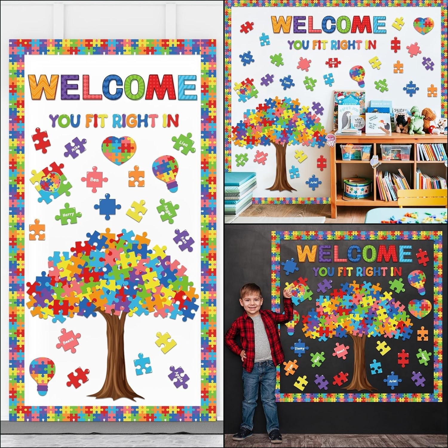Motivational Bulletin Board Decoration Set: 127 Inspiring Classroom Cutouts