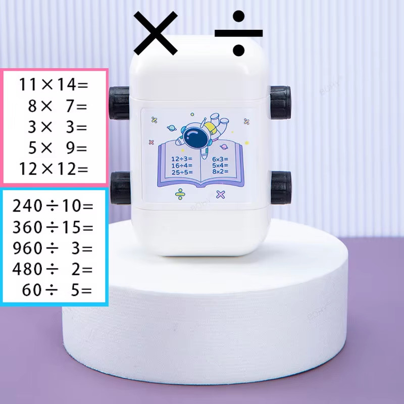Teaching Stamp 2 in 1Fill in the Blank Roller Reusable Math Roller Stamp Design