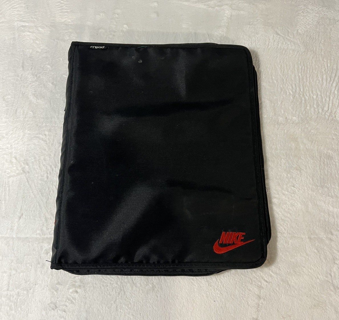 Nike & Mead Letter Size Zipper Binder – Spell Out Swoosh Trapper Keeper 1995