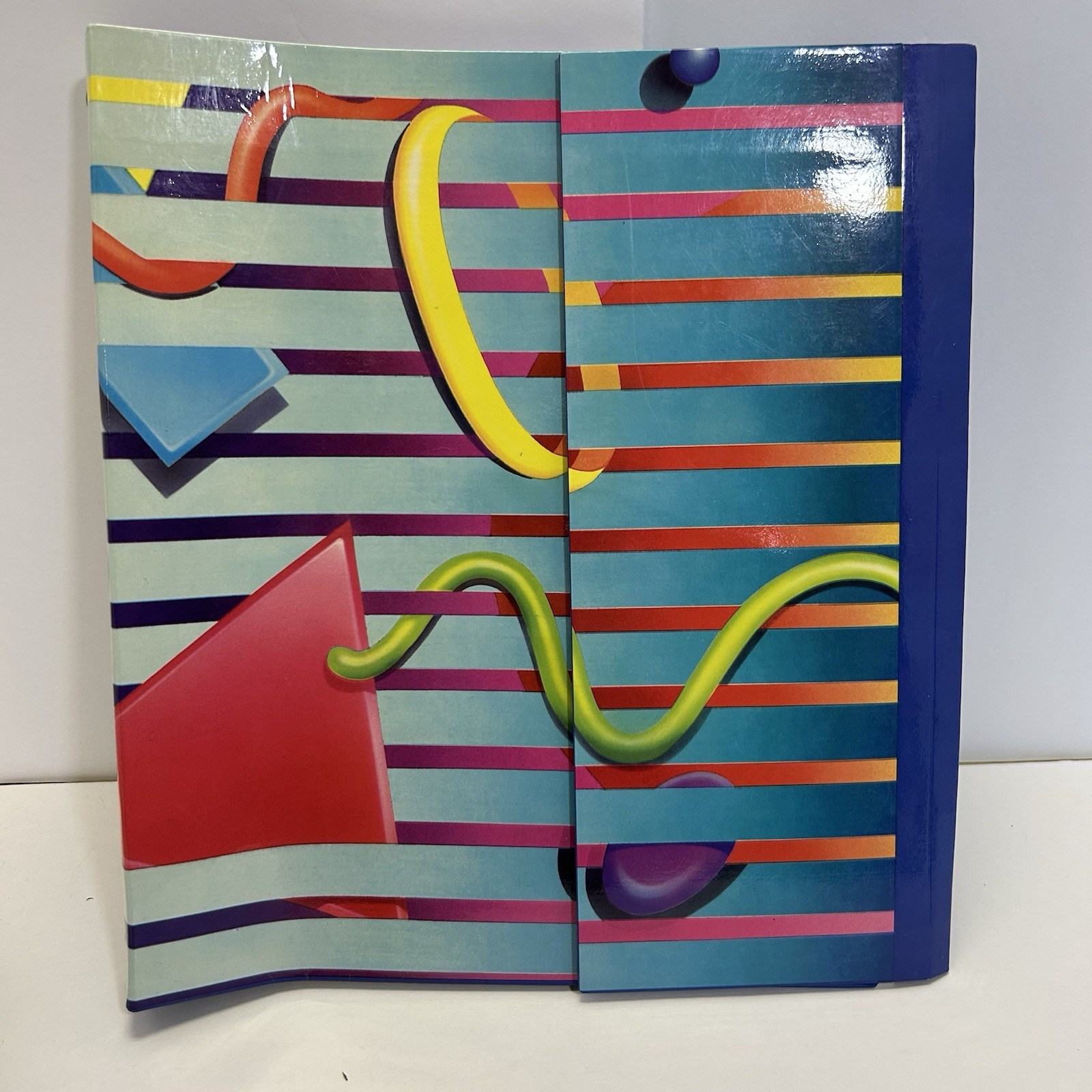 Vintage Scentex 1987 Binder Folders New Colorful Retro Rare School