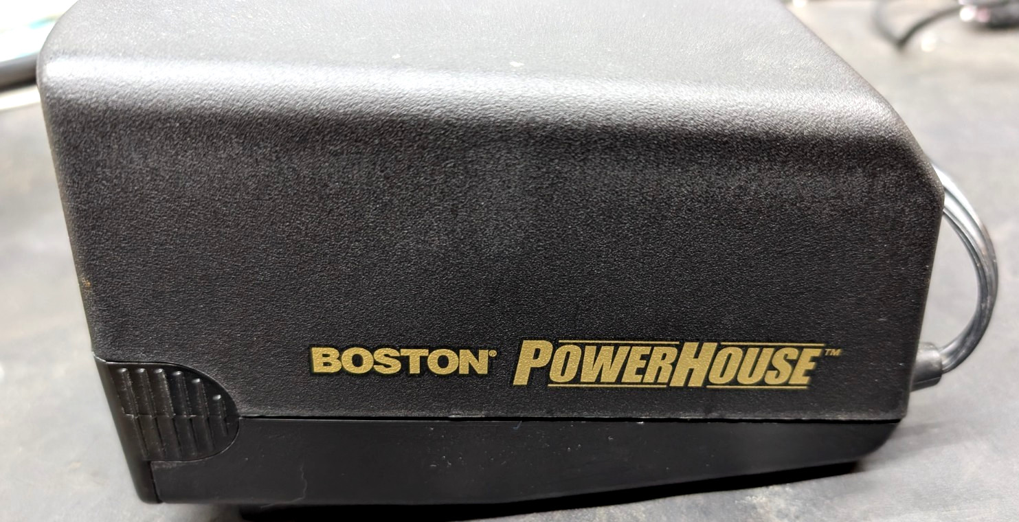 Boston Powerhouse Model 19 Electric Pencil Sharpener Black Heavy Duty USA Made