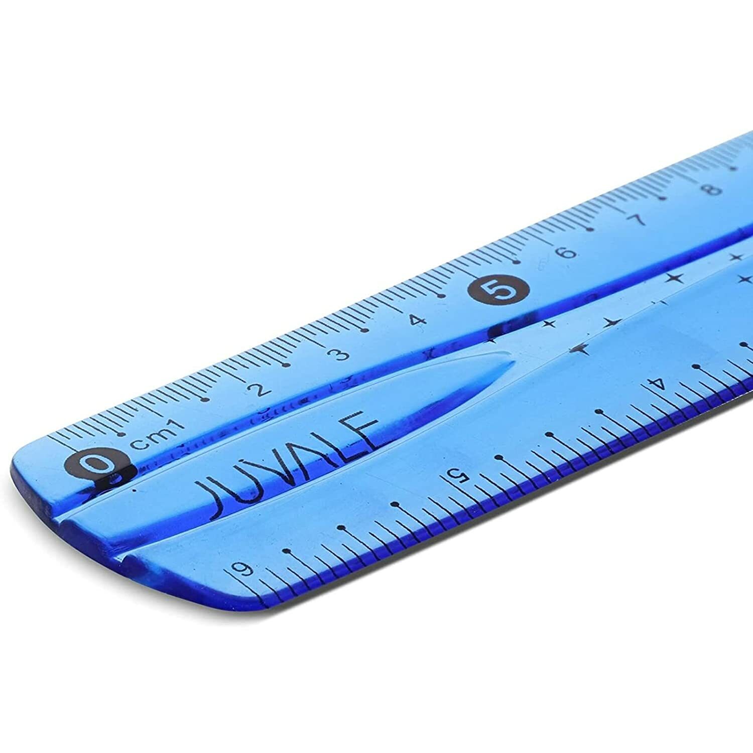 (5X) 6 Inch Classroom Rulers for Students, Transparent Design (5 Colors, 5 Pack)