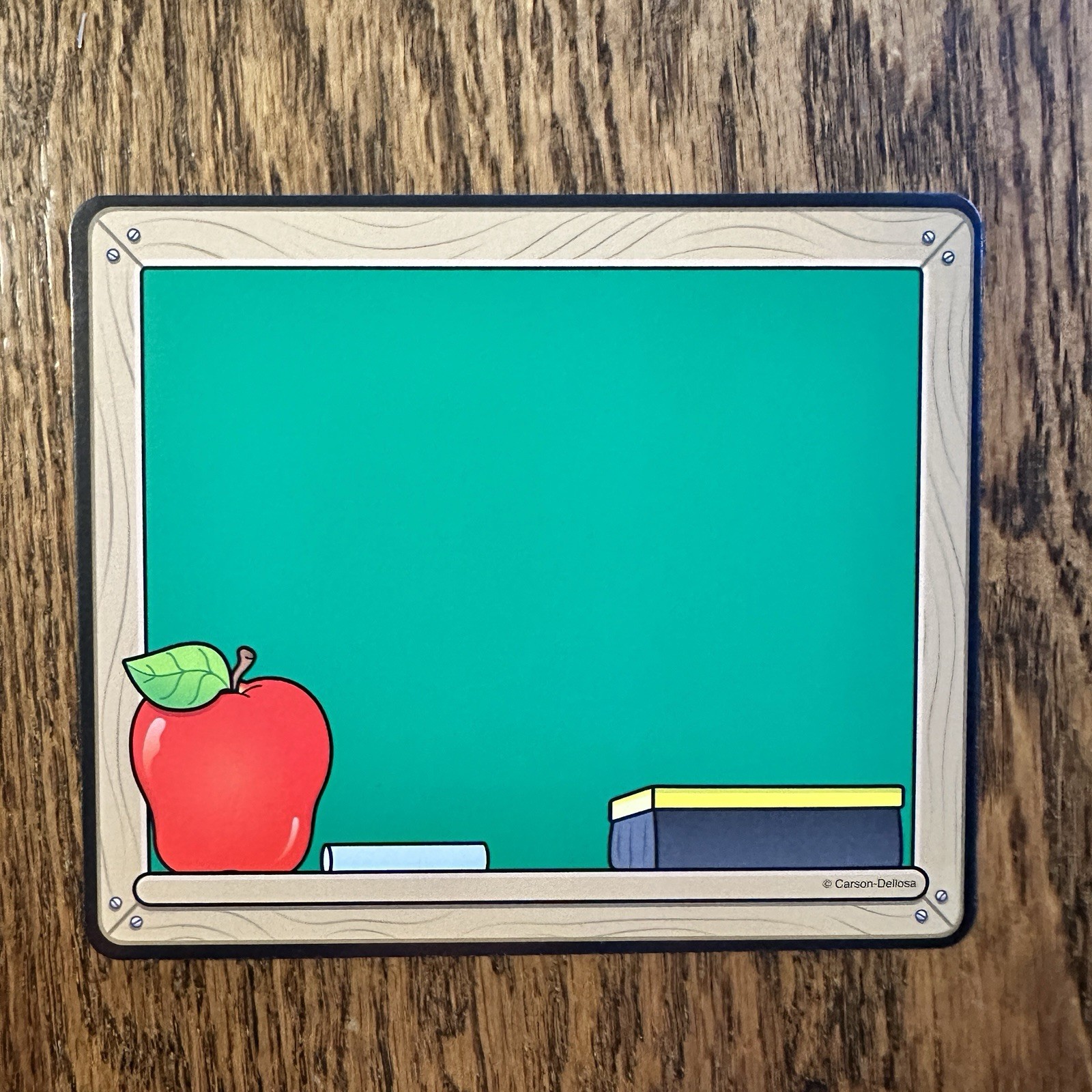Vtg Carson Dellosa 90s Y2K Chalkboard Apple Die Cut Frame Bulletin Board Set 23