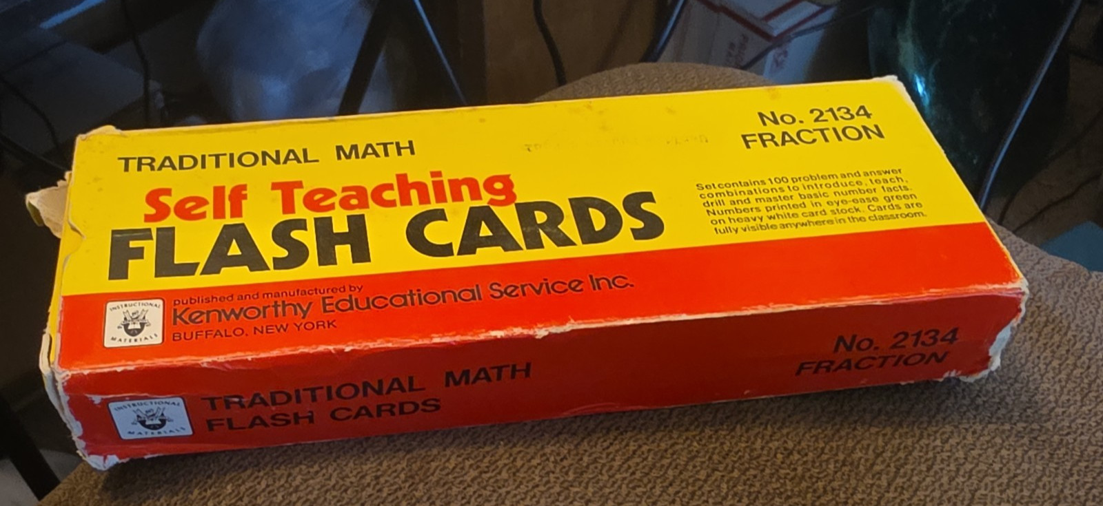 NEW NOS Old Stock Vintage Vertical Equations Self Teaching Flash Cards