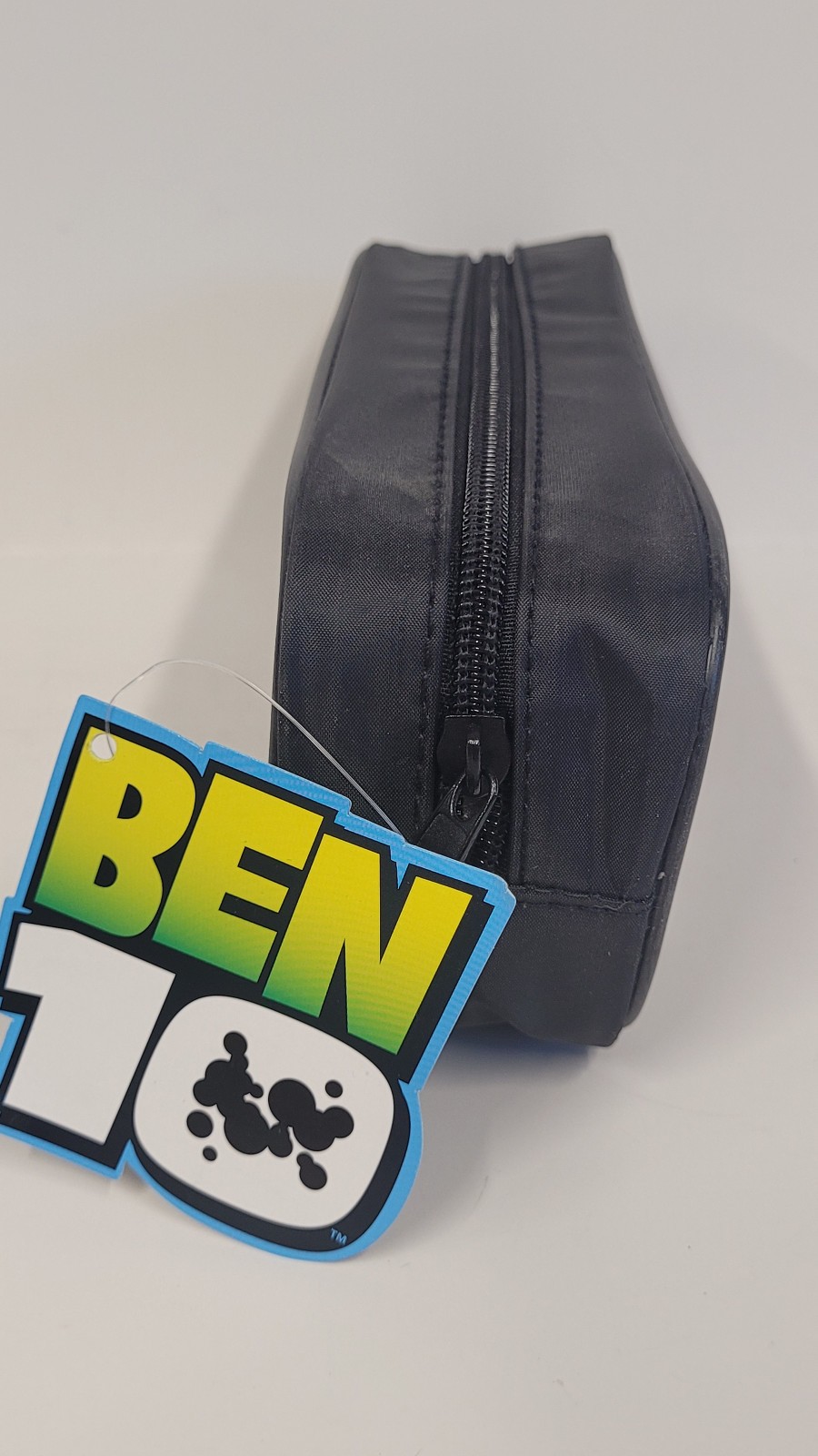 Stationery Pencil Case Bag – Ben 10 Ten BLACK Zip Pouch Storage 3×8″ NEW