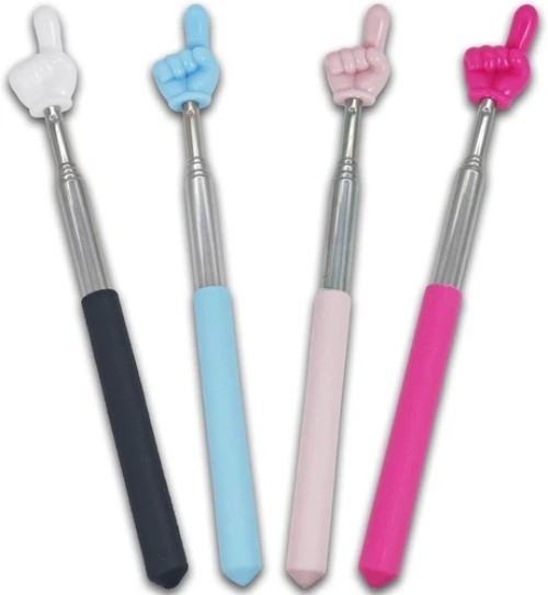 4 Pack Extendable Finger Pointer Stick Telescopic Classroom Teacher Pointer Hand