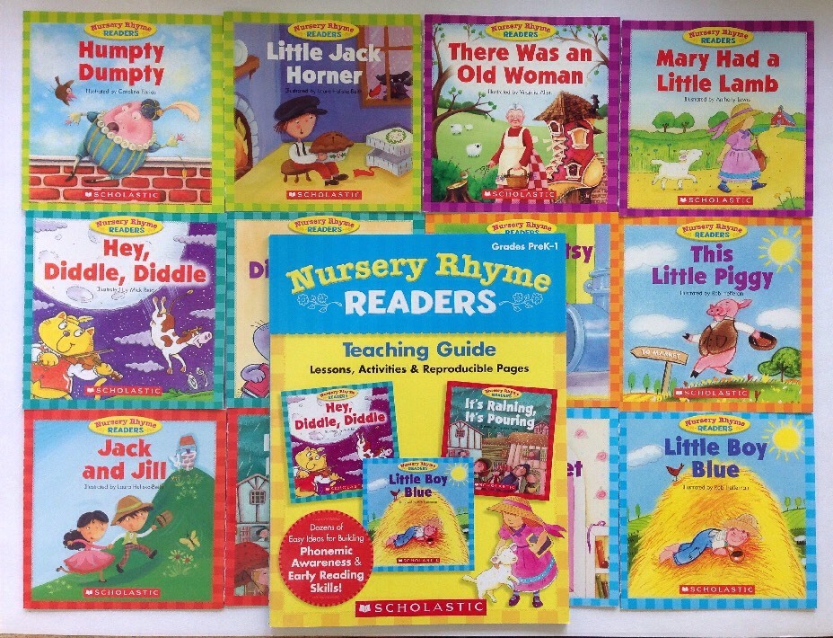 Nursery Rhyme Readers and Teaching Guide Preschool Children’s Books Lot 12
