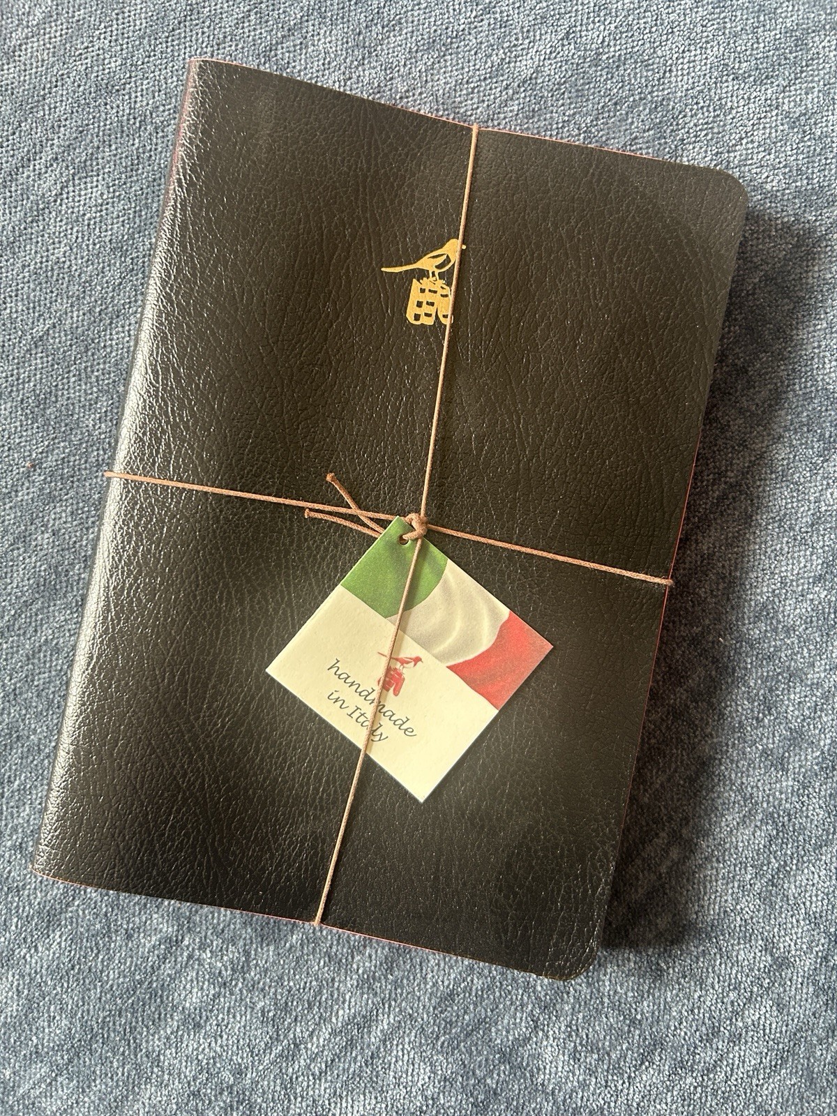 New Set of 3 Bieffe Made in Italy Lined Notebooks Journals Black