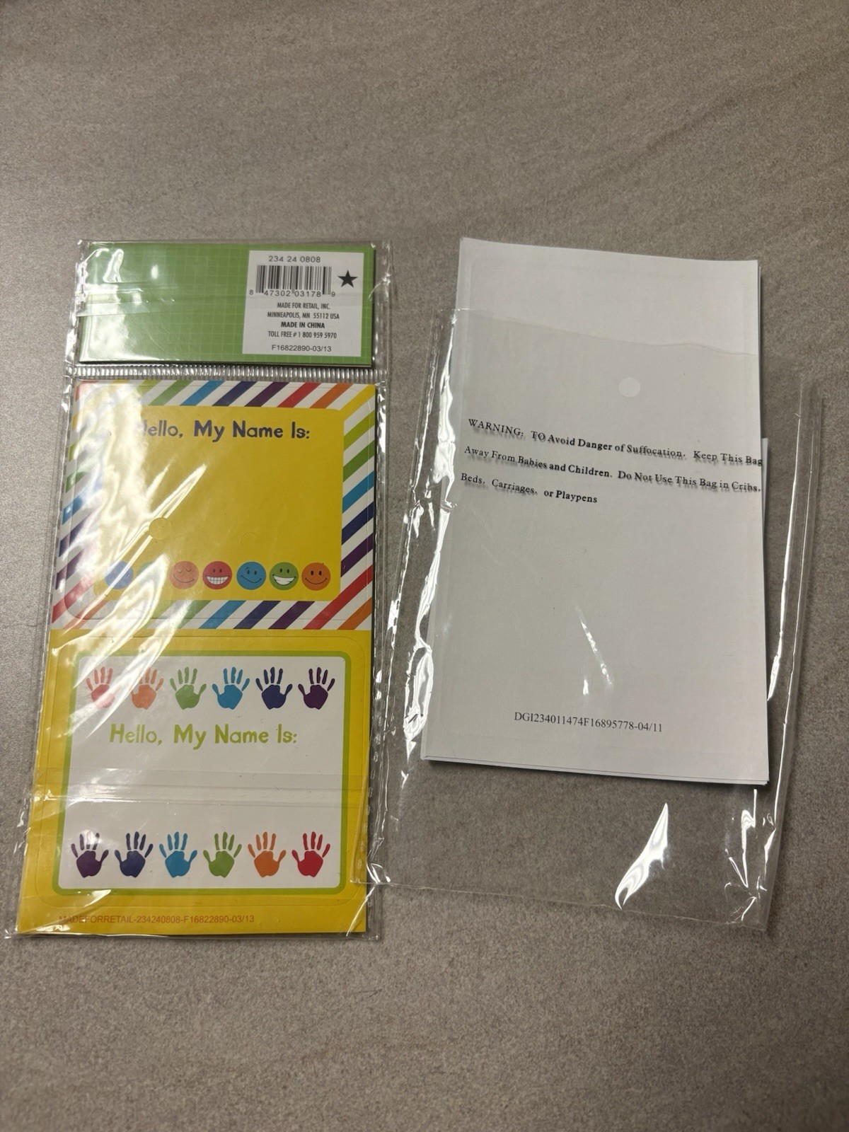 New Classroom Desk Name Tags Certificates Class Helper School Teacher Lot Of 10
