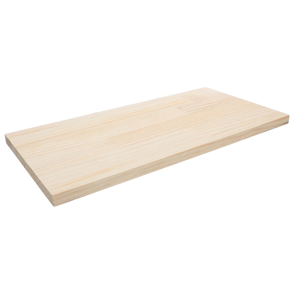 Natural Pine Wooden Shelf Panel for Wall Mounted Storage and Cabinet Organizer