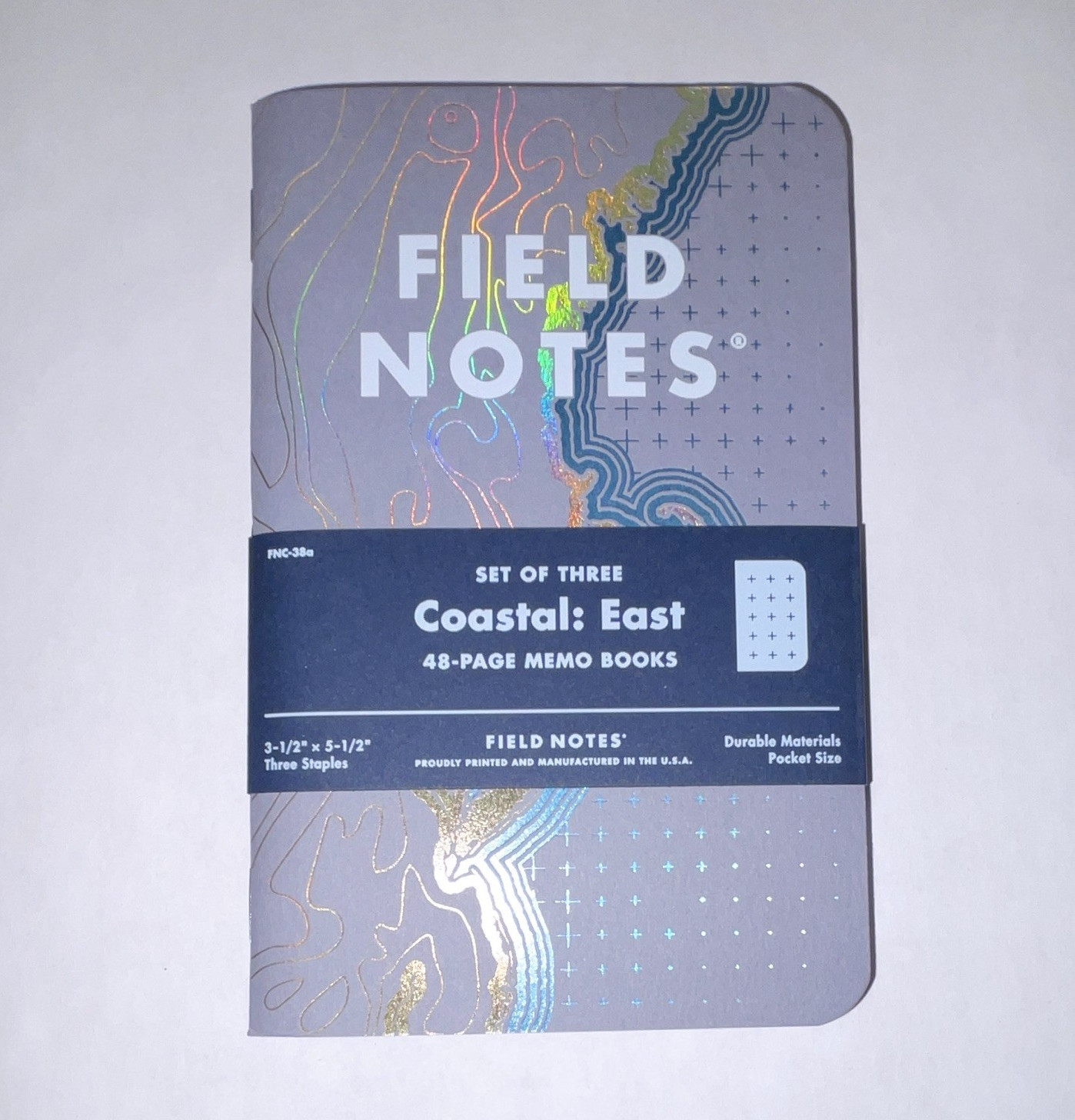 Field Notes Coastal: East Coastal Map Memo Books 3-Pack 48-Page 3.5 x 5.5