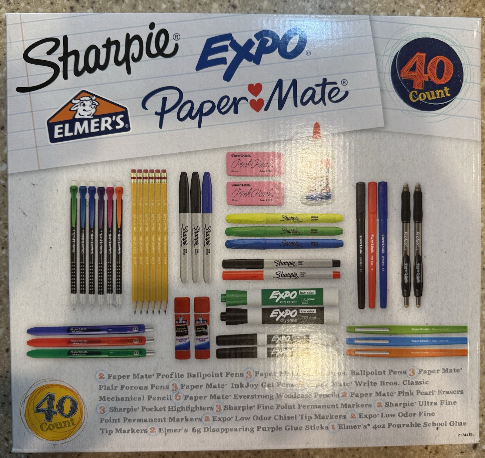 Sharpie Expo Paper Mate – 40 Pieces Many Different Ballpoint Pens!