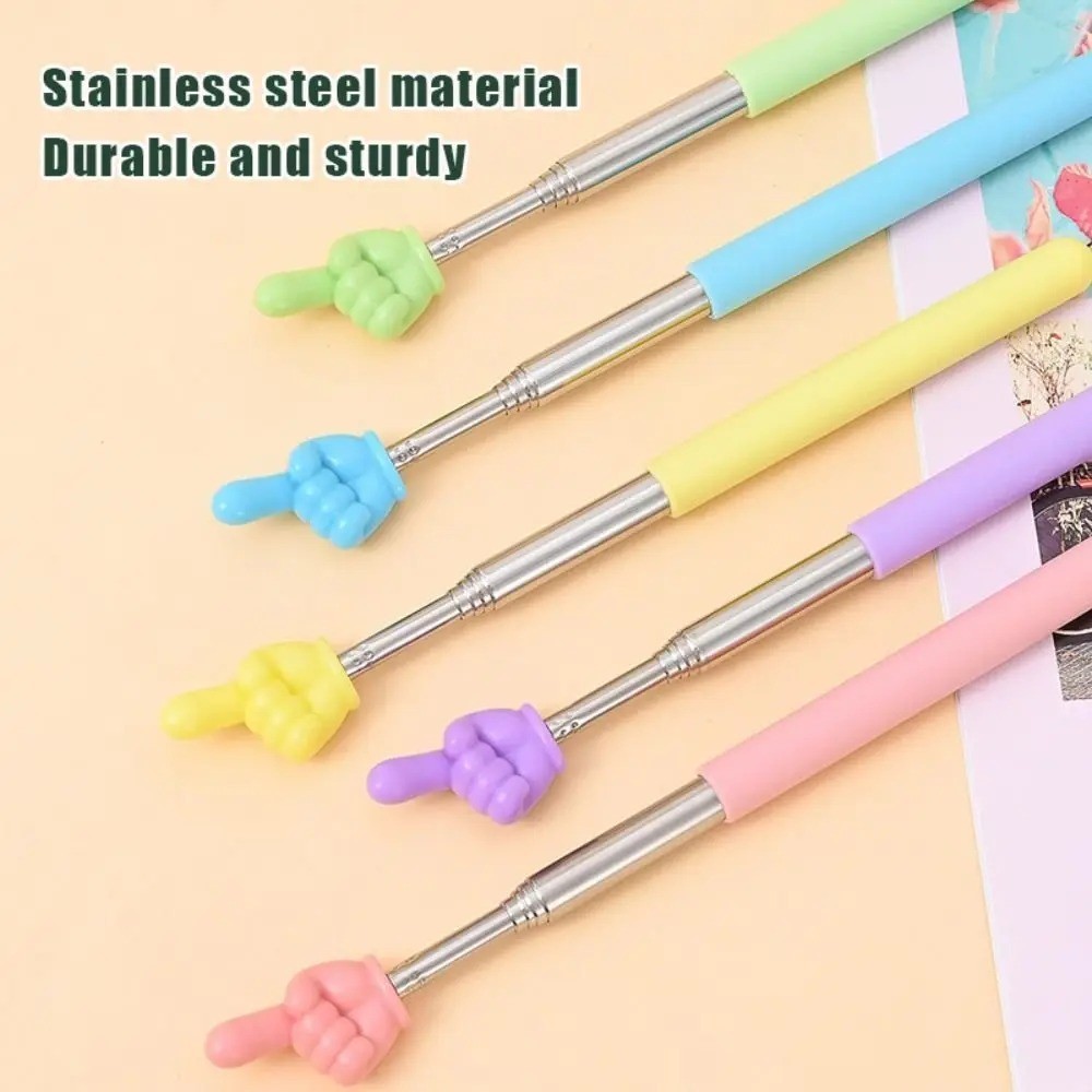 Steel Telescopic Teaching Pointer Finger Hand Stick Extendable Rod for Teacher