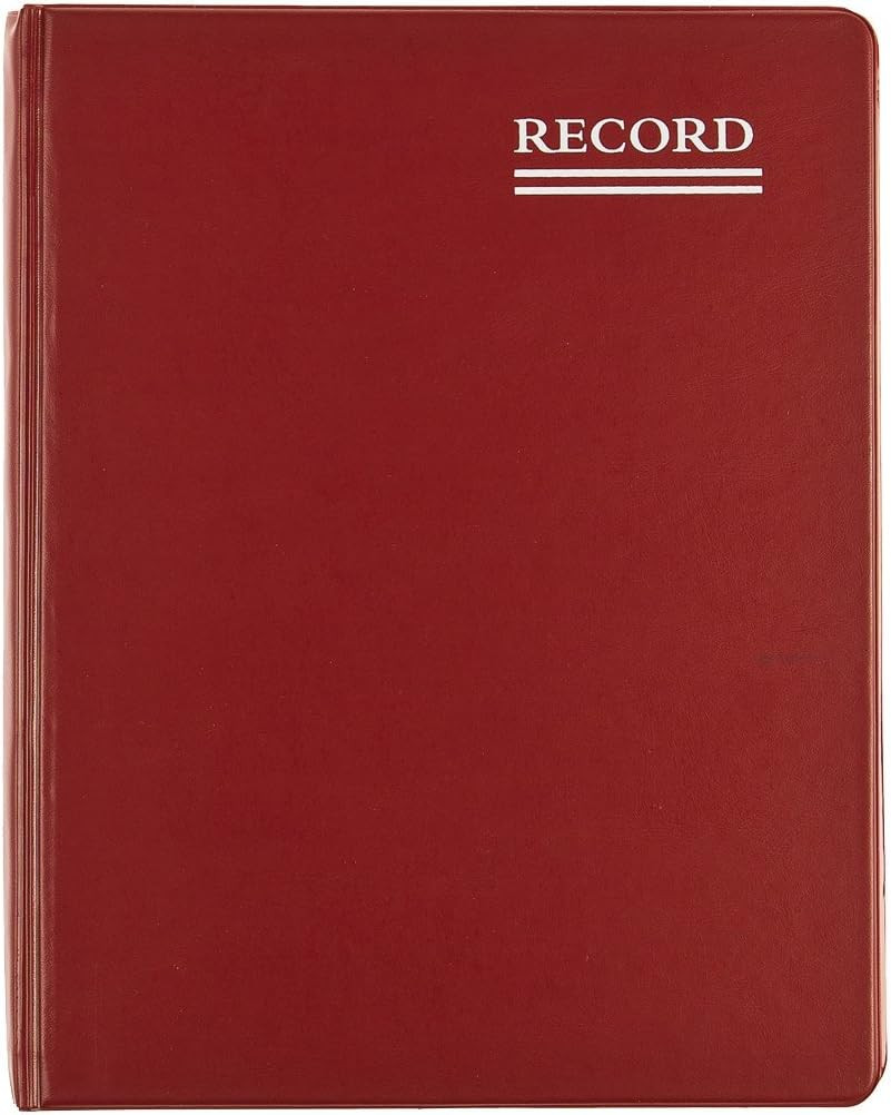 National Brand Red Vinyl Series Journal, 1-Subject, Medium/College Rule, Red Cov