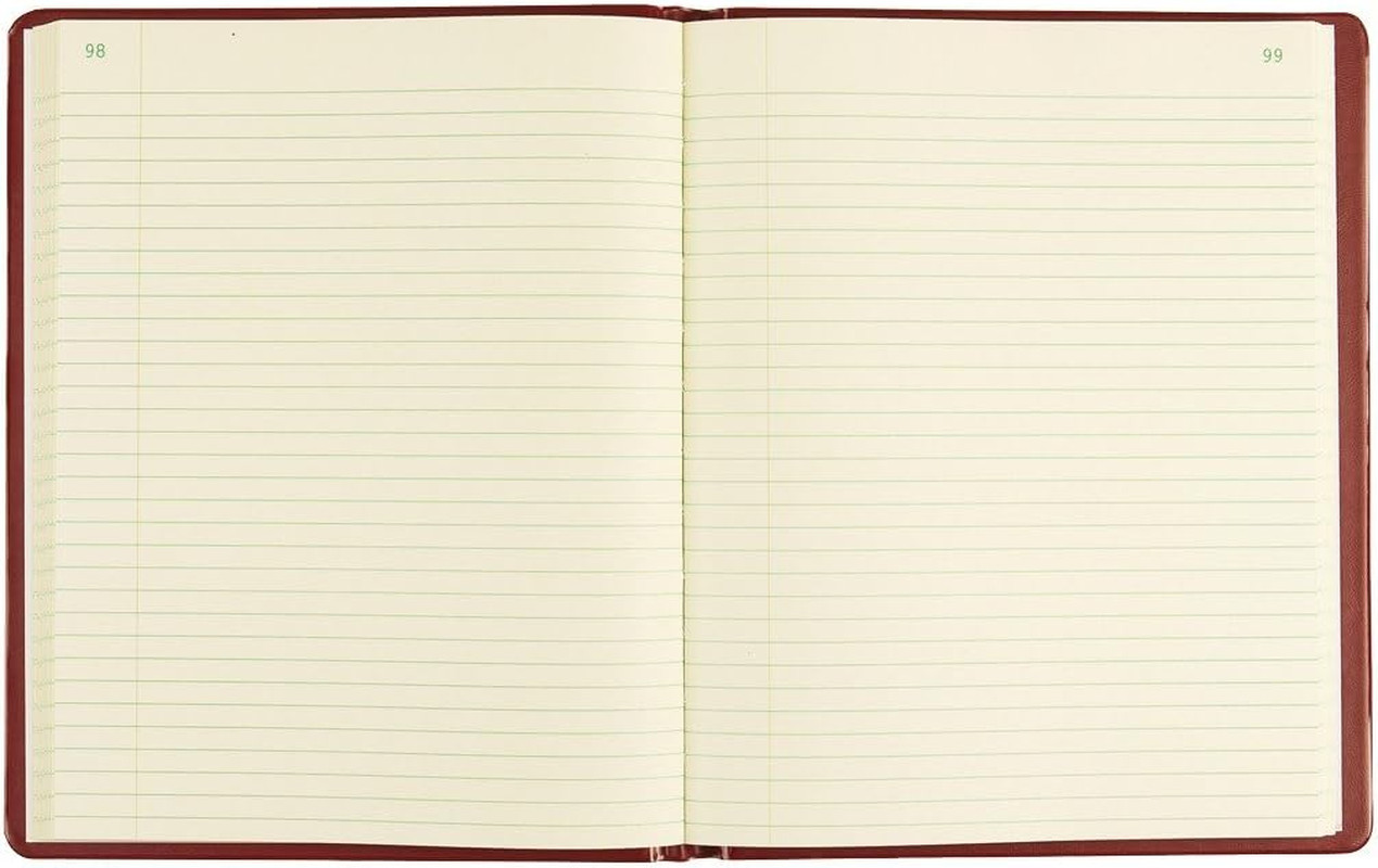 National Brand Red Vinyl Series Journal, 1-Subject, Medium/College Rule, Red Cov