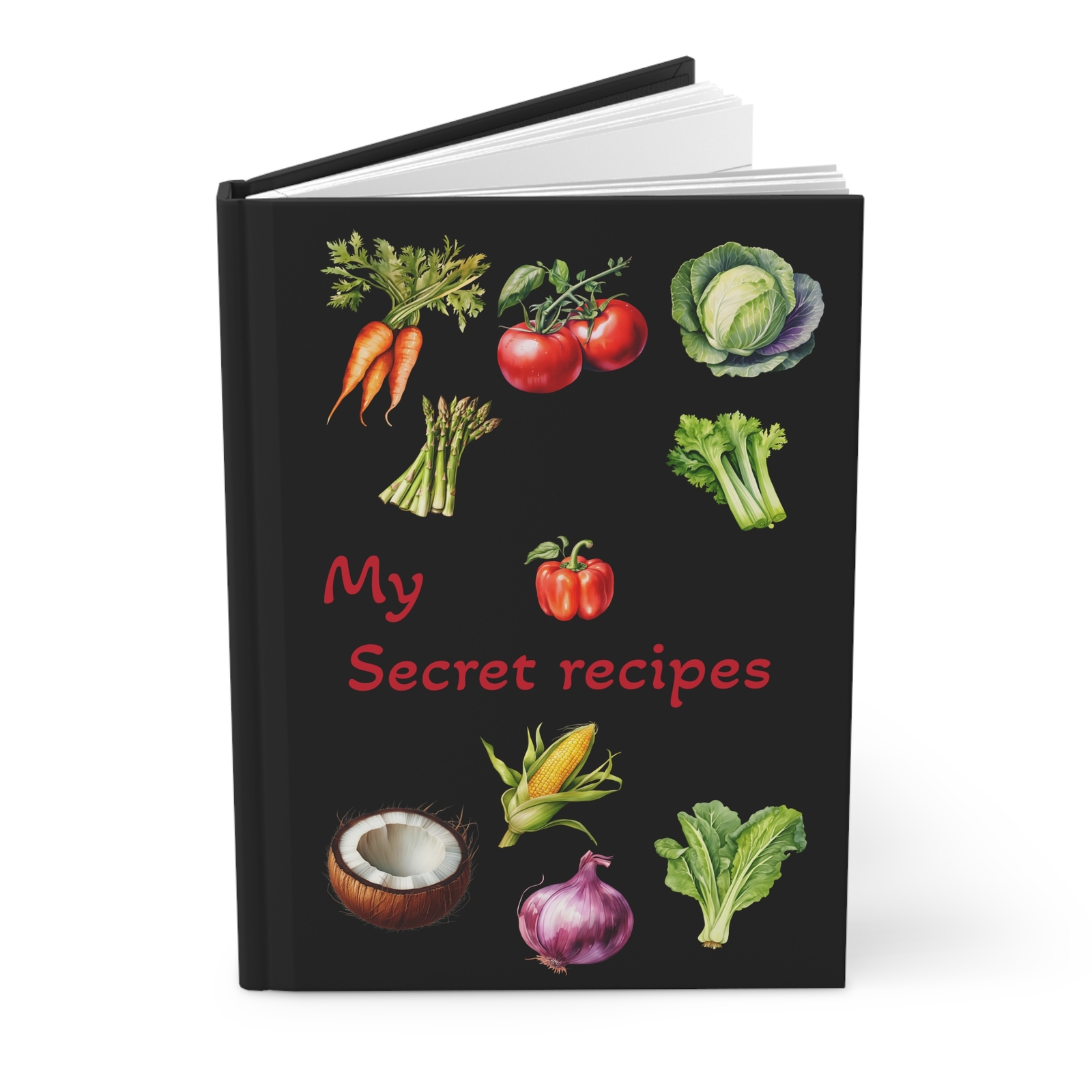 My Secret Recipe Journal, Hardcover Cooking Notebook, , Kitchen Gift, Chef