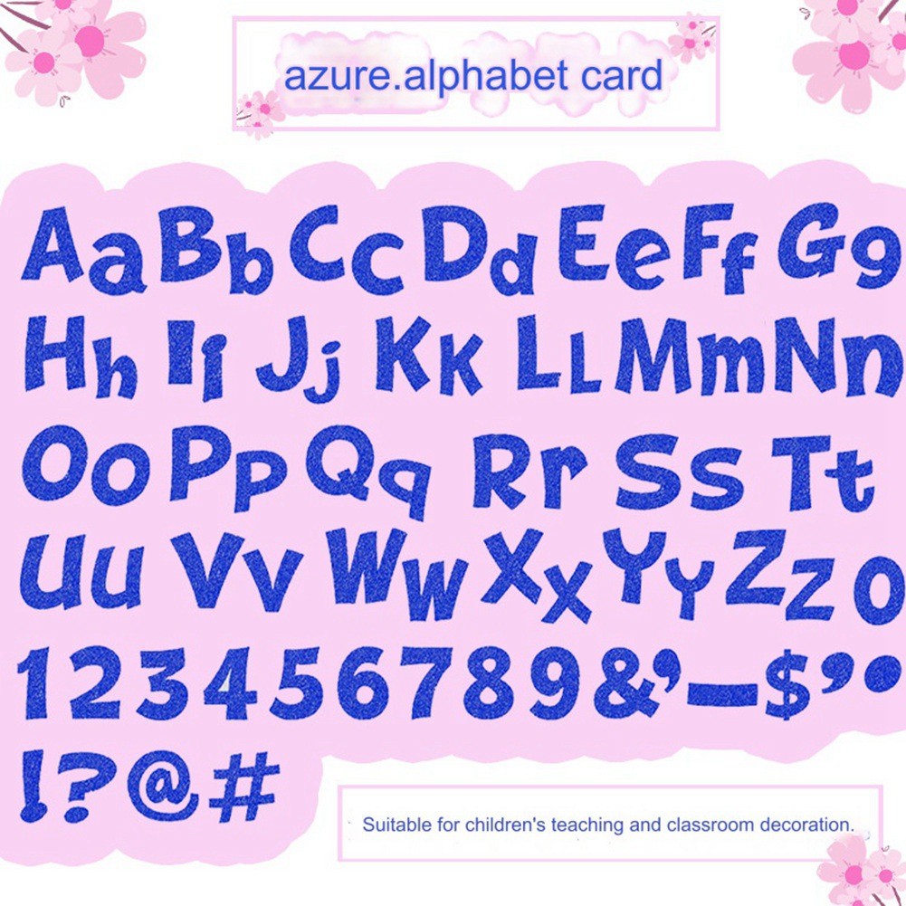 216 Pcs Glitter Bulletin Board Letters for Classroom Numbers Alphabet7741