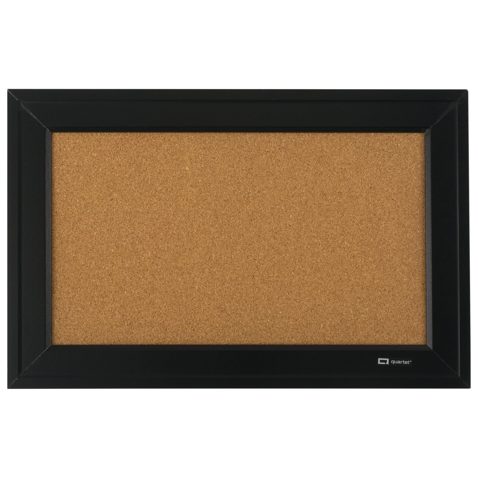 Quartet Cork Bulletin Board, Framed Corkboard, 11” x 17”, 11″ x 17″, Brown