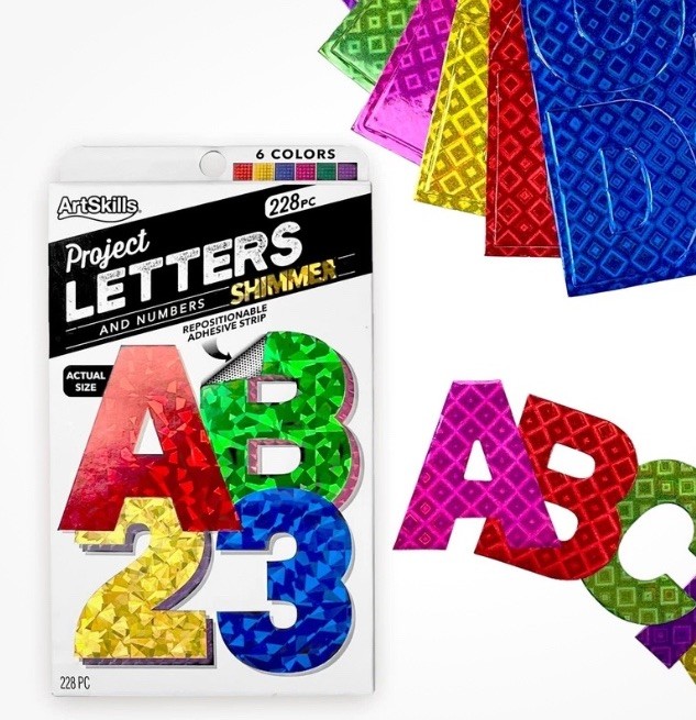 Poster Letters 2.5” Paper Letters for Poster Board Projects, Classroom Bulletin