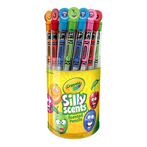 Crayola Smencils Cylinder – HB #2 Silly Scented Pencils, 50 Count,Gifts for Kids