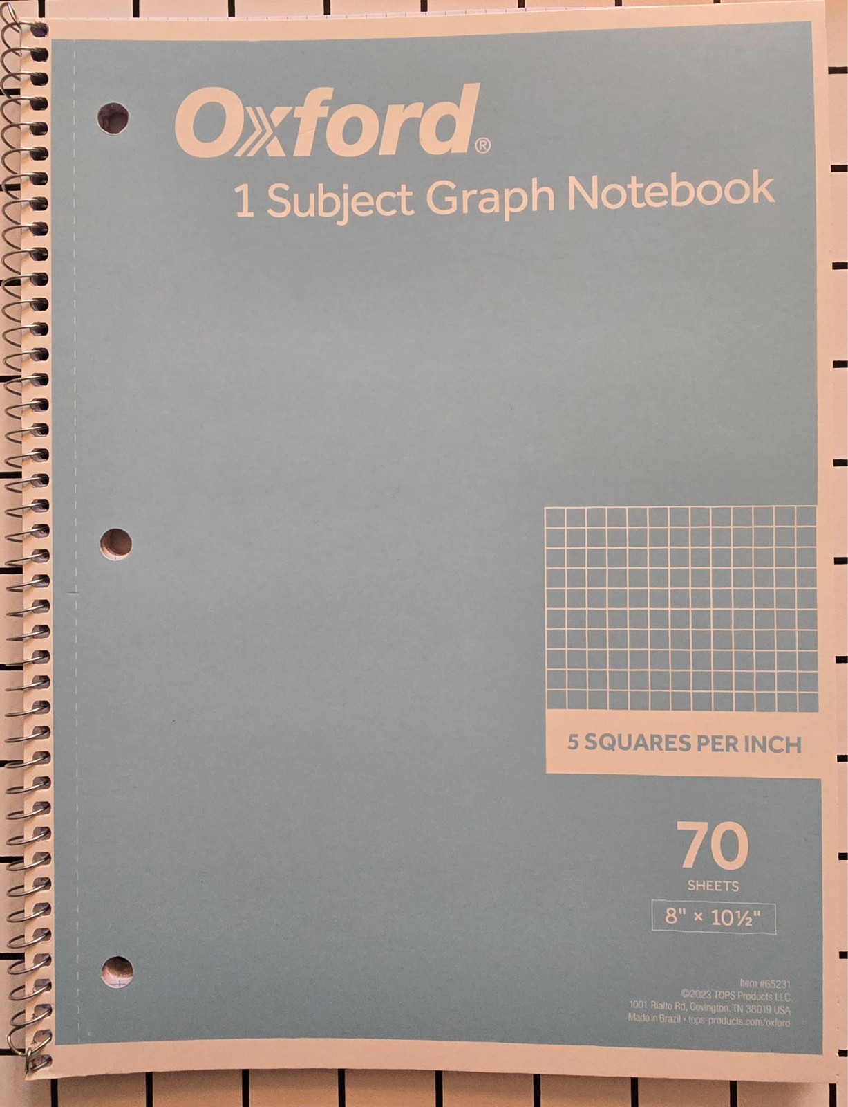 1 Book Graph Paper Notebooks | Choose Your Color | Math, School, STEM Grid Note