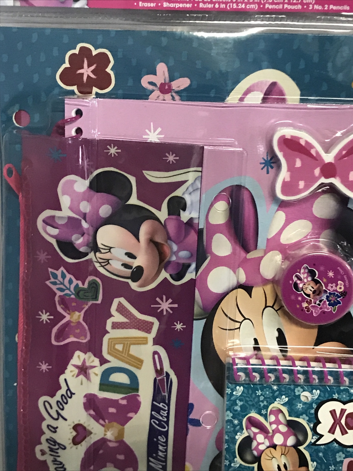 Disney Jr. Minnie, Stationary Set School Supplies For Girls, 11 Piece Set