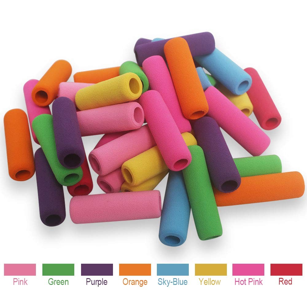 Heqishun Soft Cushion Pencil Grips 40 Pcs 40 Count (Pack of 1), Assorted