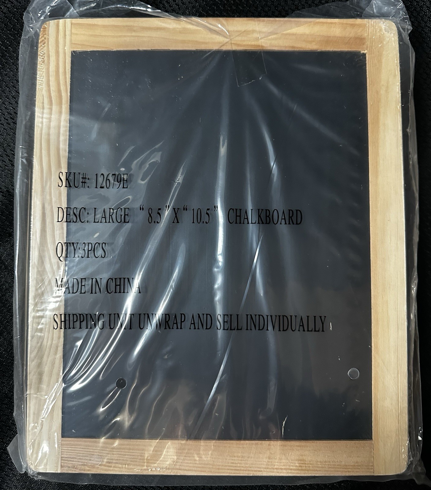 Chalkboards Lot Of 6~New In Package~Natural Wood Finish 10.5”x8.5” Educational