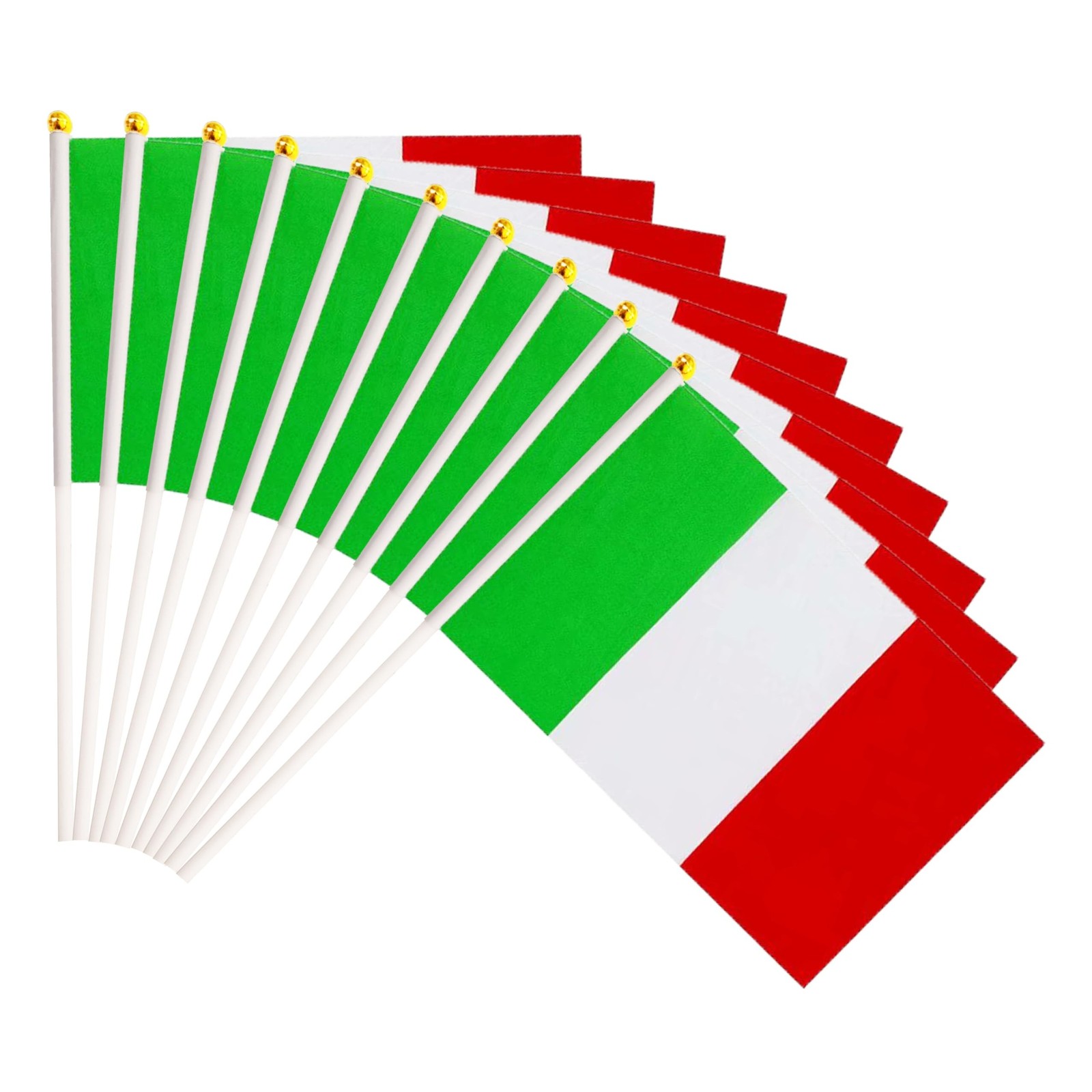50 Pack Italy Italian on Stick Flags,Small Mini Hand Held Italy Italian Flags…