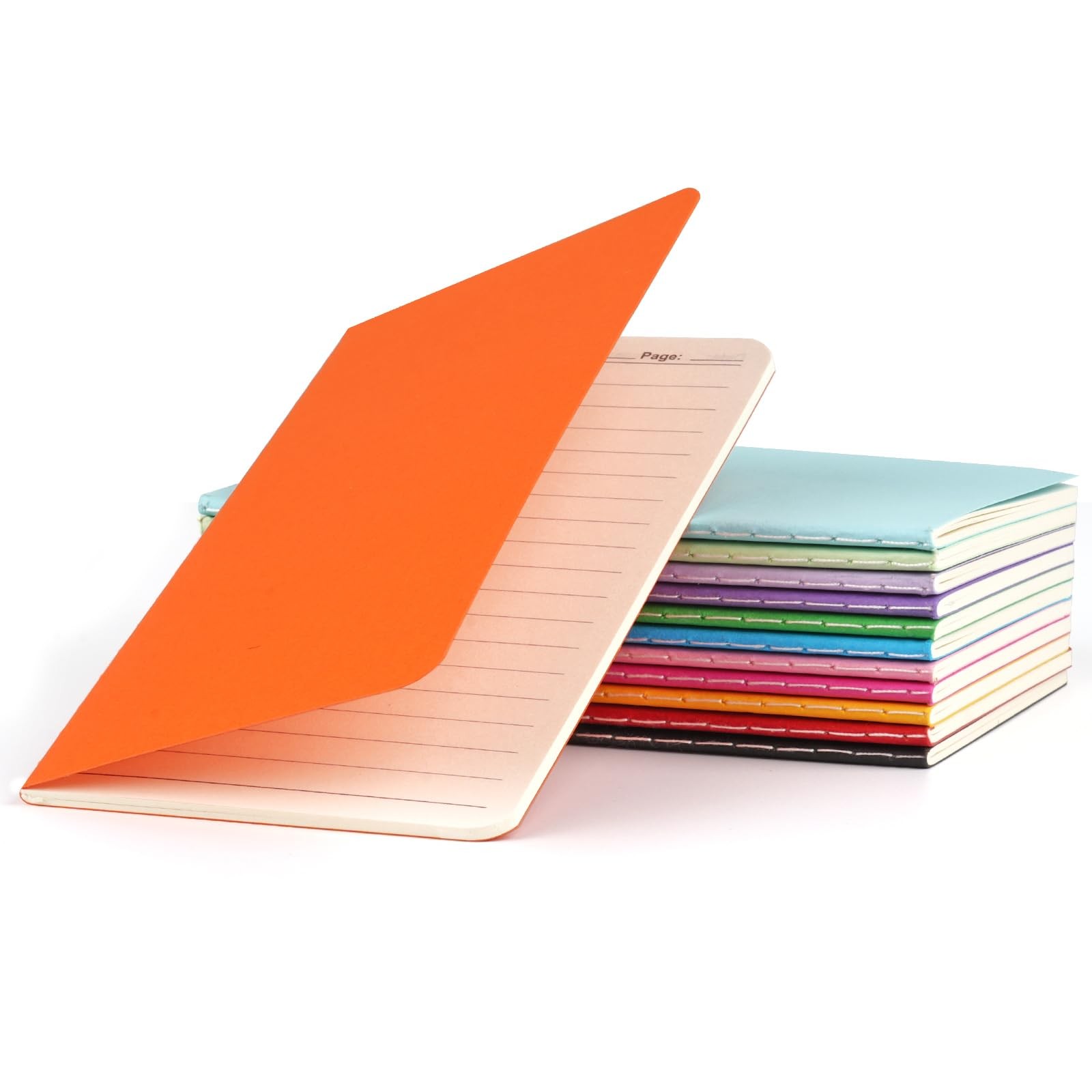 12 Pack Mini Pocket Notebook, 3.5 X 5.5 Inch Lined Small Journals for Kids, C…
