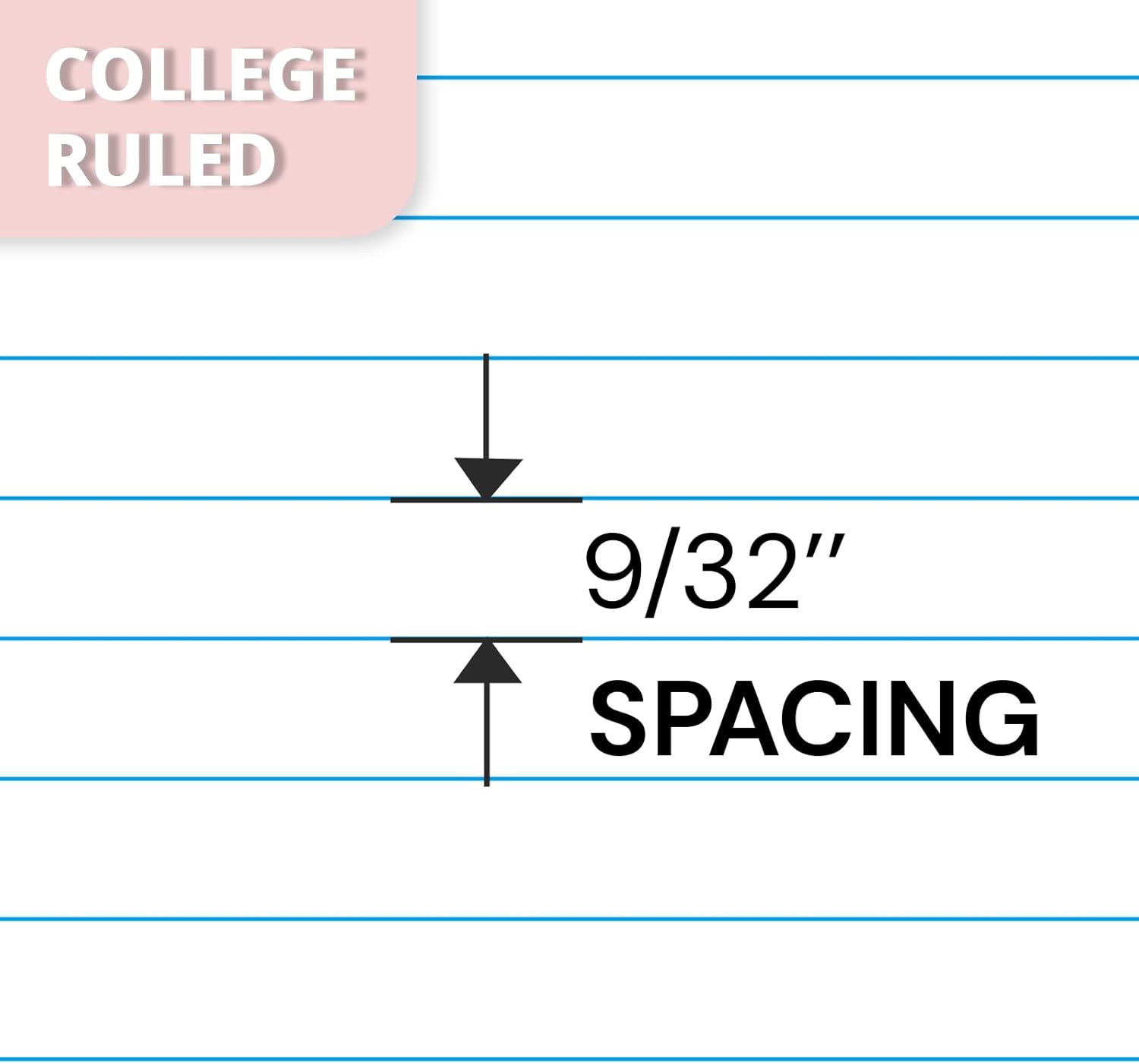 5 Subject Spiral Notebook College Ruled 3 Pack, 400 Pages | 200 Sheets, 9 X 11 I