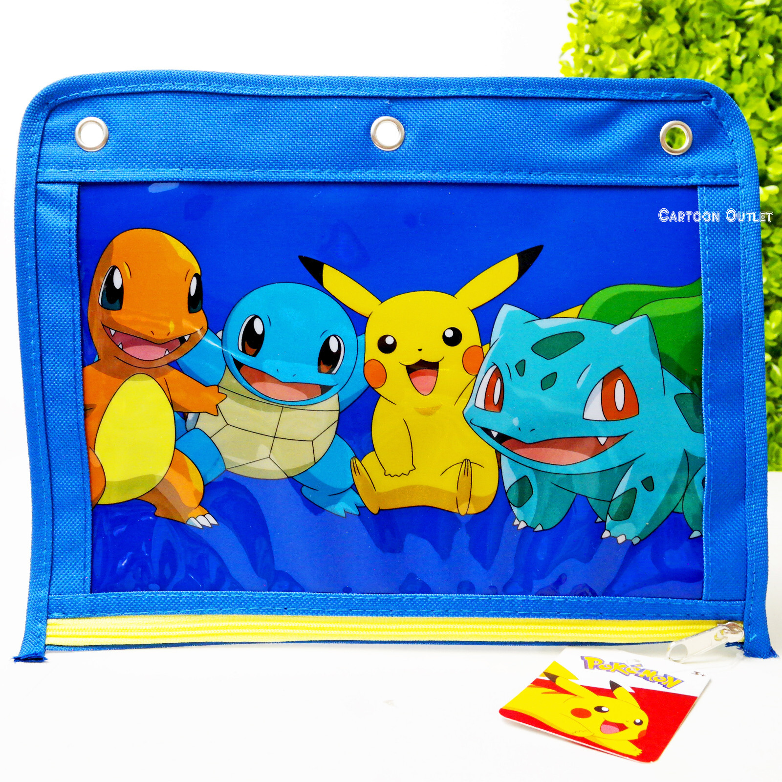 Nintendo Pokémon Pikachu Pencil Pouch Pen Set for 3 Ring Binder New Charmander