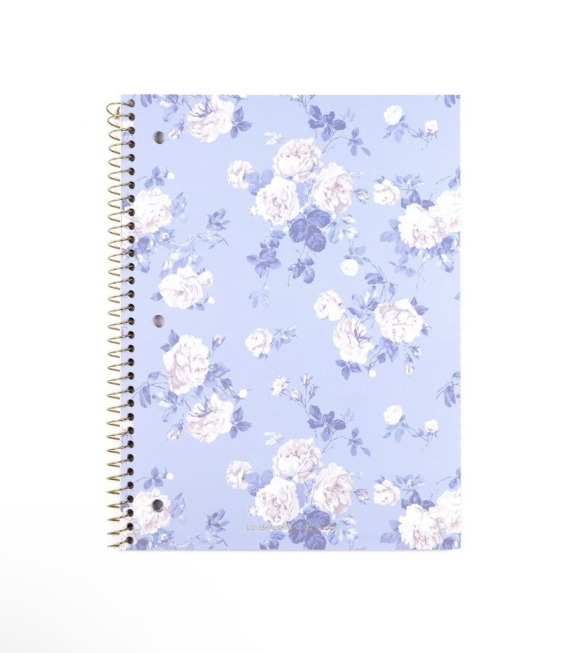 LoveShackFancy x Target Yoobi Everblooming Rosettes Notebook Whisper Blue NWT