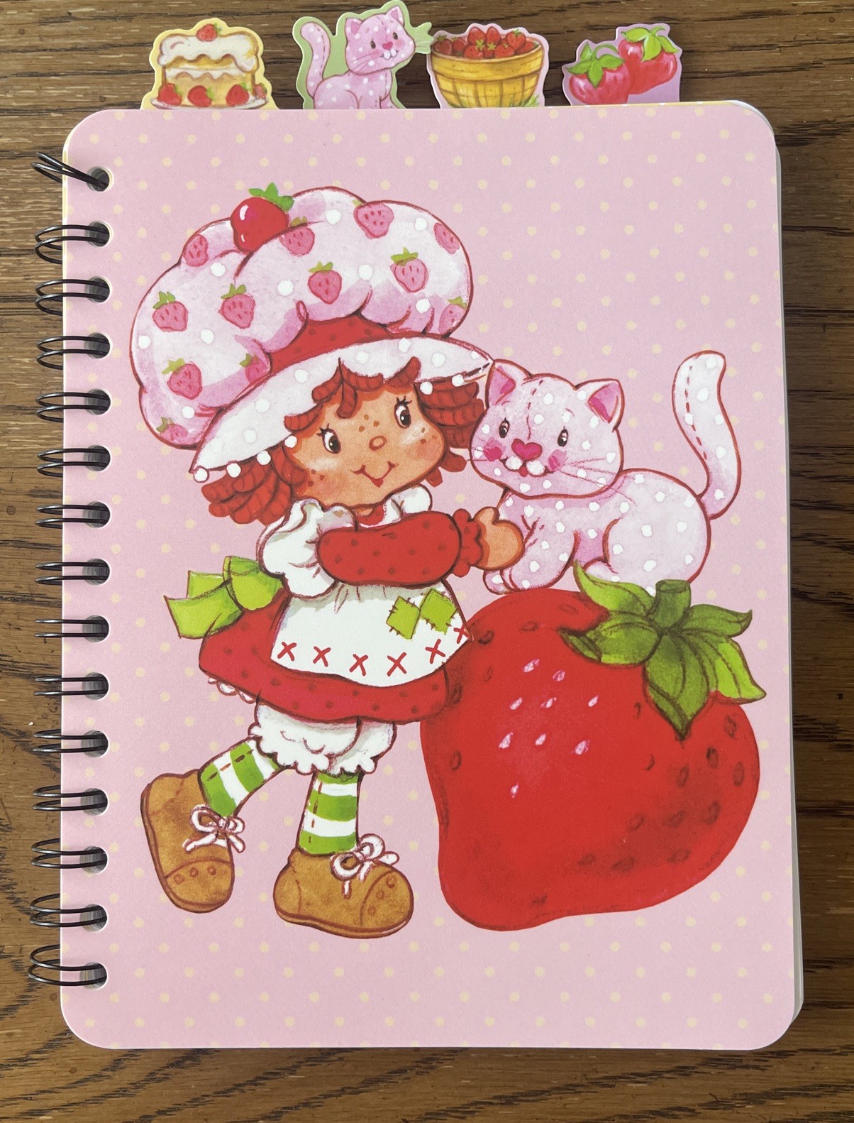 Strawberry Shortcake Vintage Classic Style Tabbed Journal Tab Notebook Wildbrain