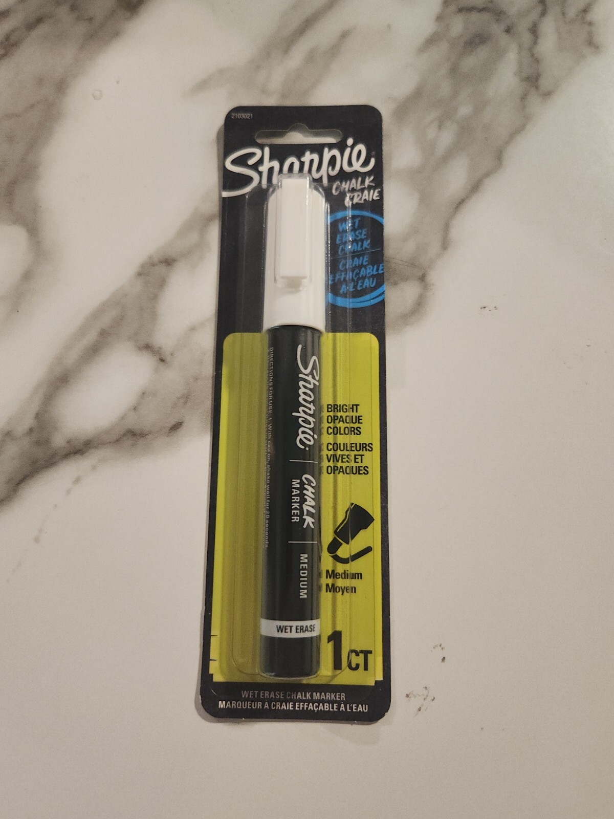 Sharpie 2103021 White Medium Tip Chalk Marker