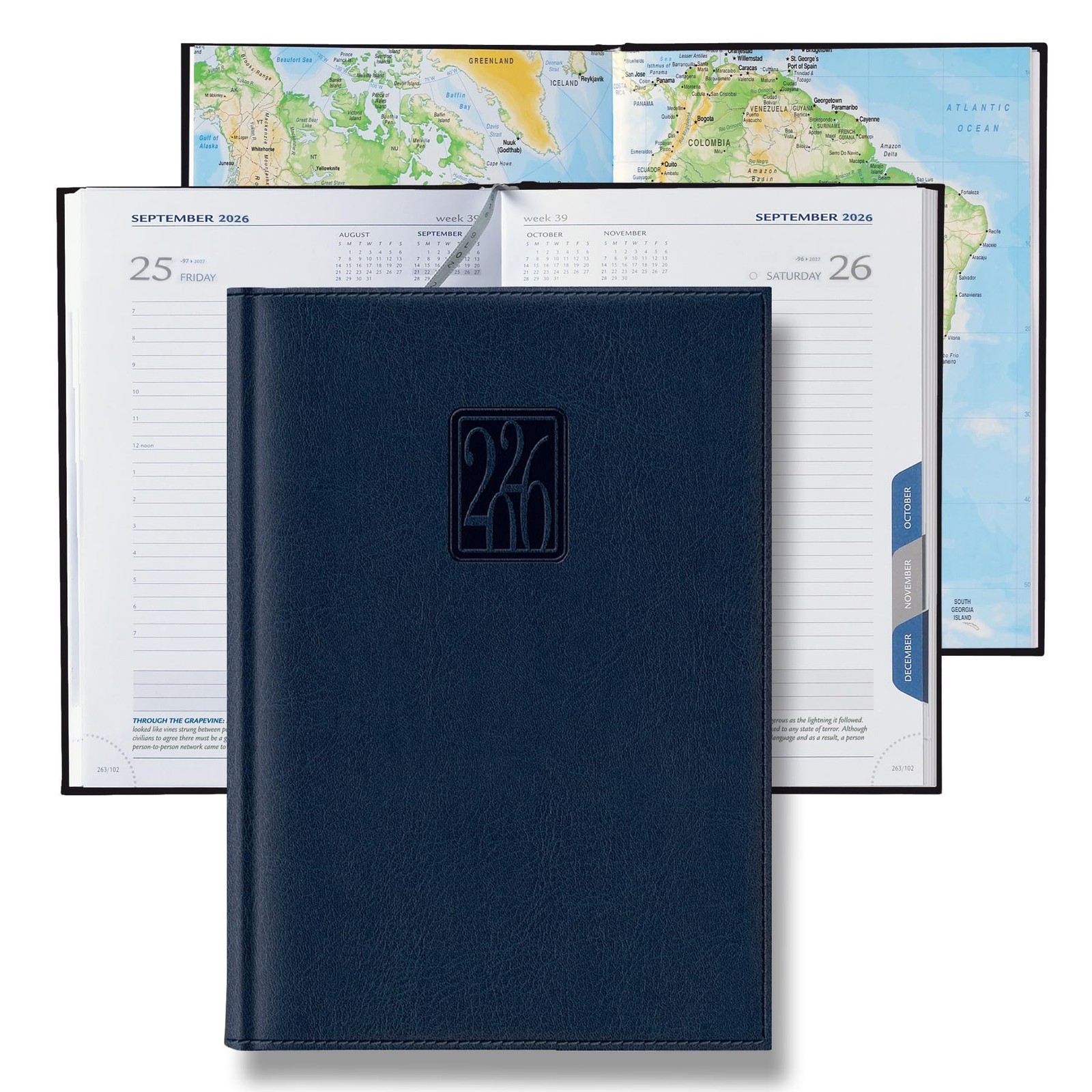 Daily Planner 2026 (5 x 7 in) – Made in Italy, Page a Day Hourly Agenda, 416 …