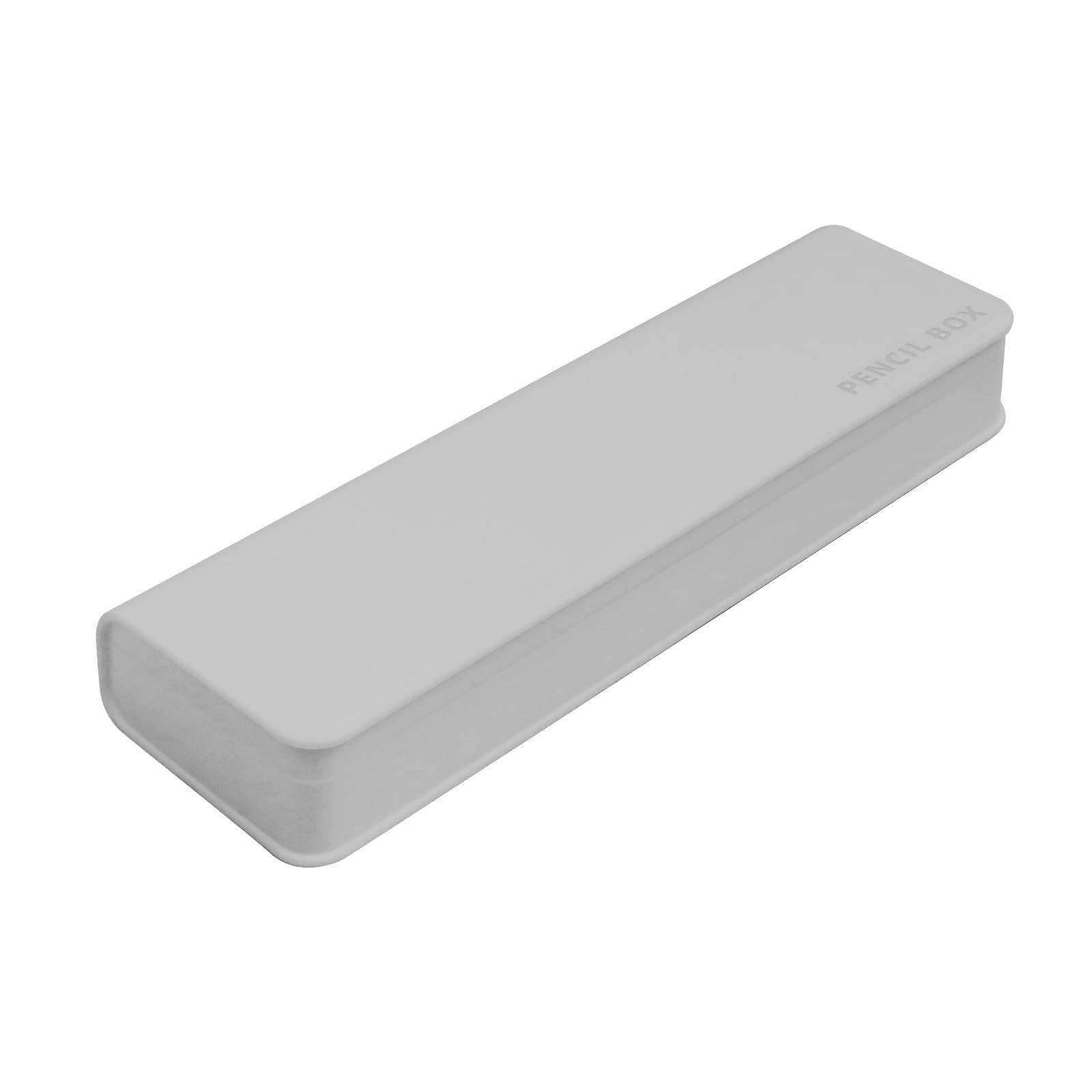 Pencil Box,Plastic Pencil Case For Kids School Office,Grey,1 Pack,Solid GREY