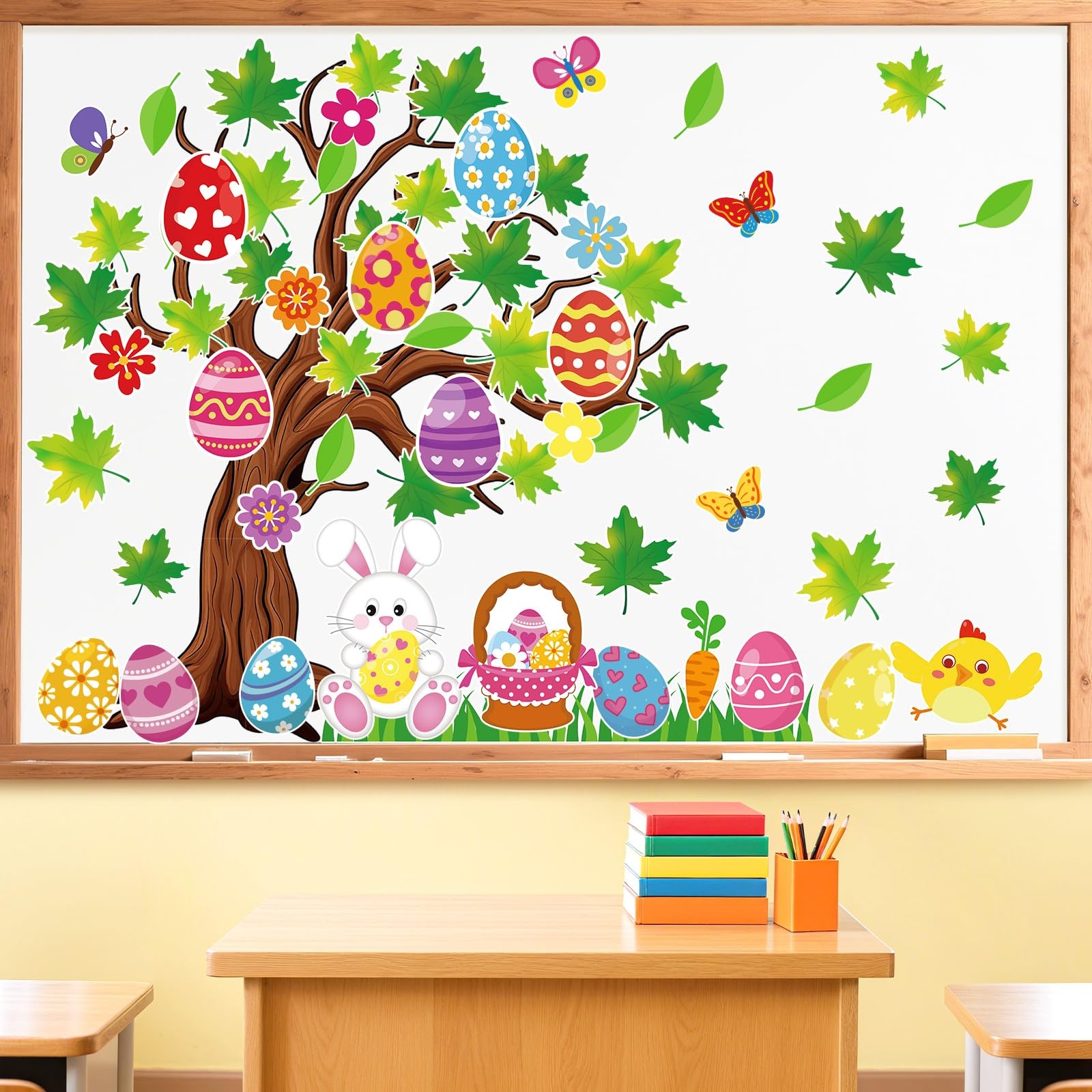 Easter Classroom Tree Bulletin Board Decorations Spring Bunny Rabbit Egg Flower
