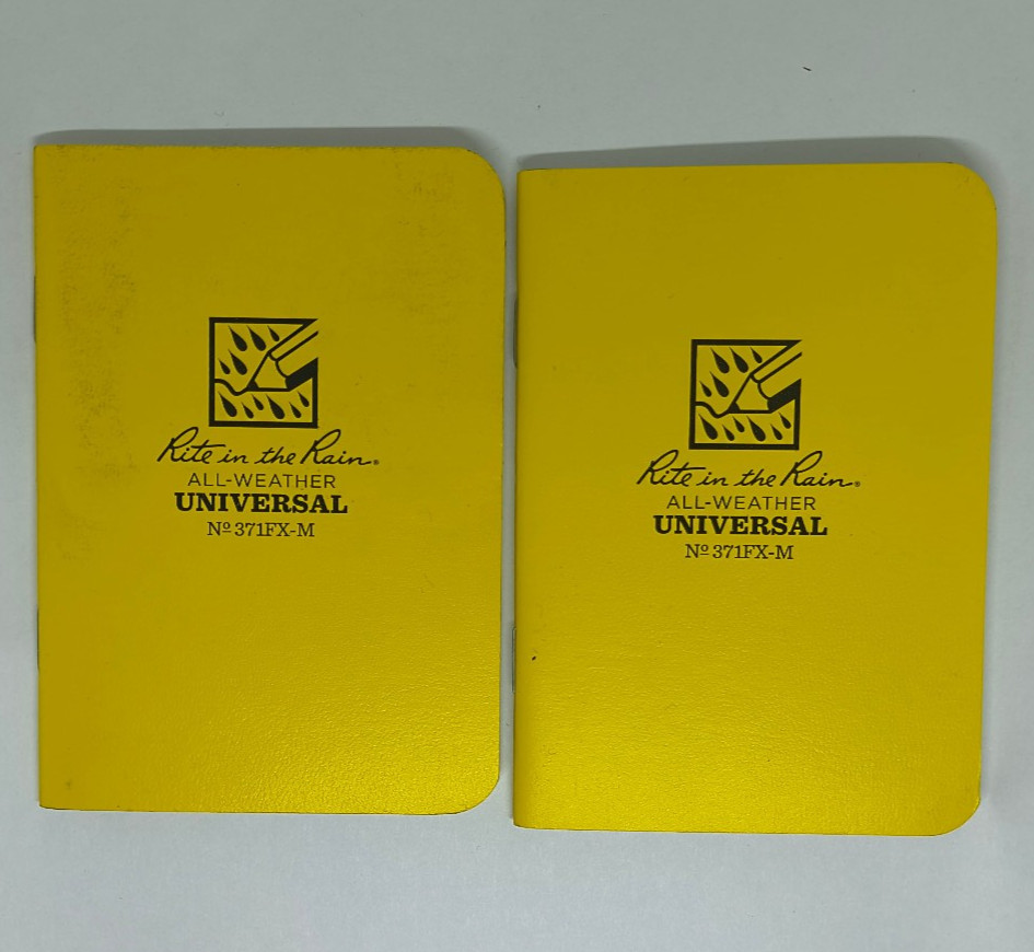 Rite in the Rain All-Weather Mini-Stapled Notebook 3 1/4″X4 5/8″ Yellow 371FX-M