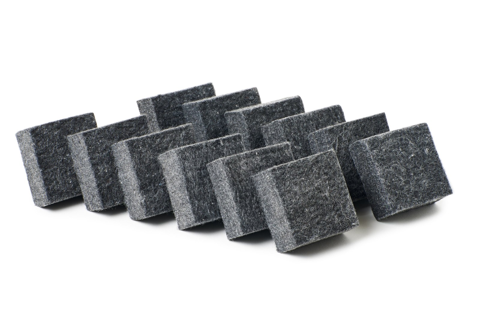 Multi-Purpose Felt Erasers Class Pack, 2 x 2 Inches Each, Charcoal, 12-Pack (…