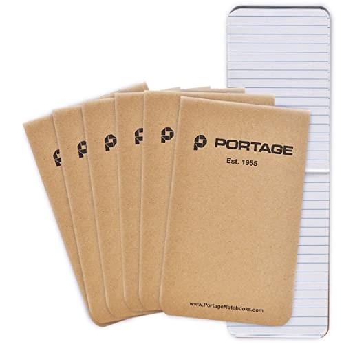 Field Notebook Sized Pocket Notepad – Top Bound Notebook with 6 Pack Tactical
