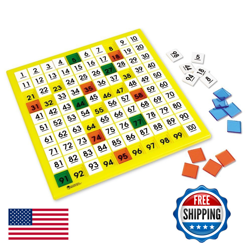 Learning Resources Hundred Number Board Early Math Counting Games For Kids151