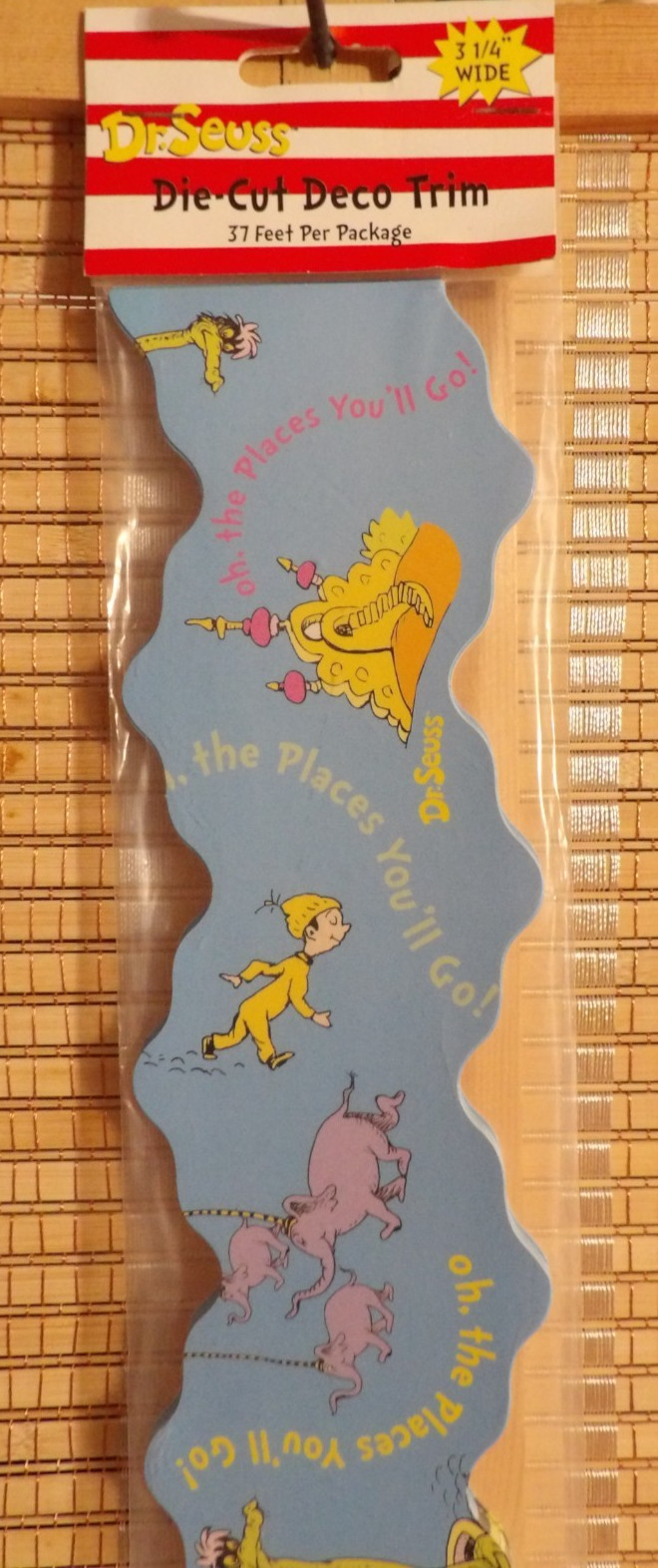 Eureka Dr. Seuss Oh The Places You’ll Go Extra Wide Die Cut Deco Trim 37 Feet