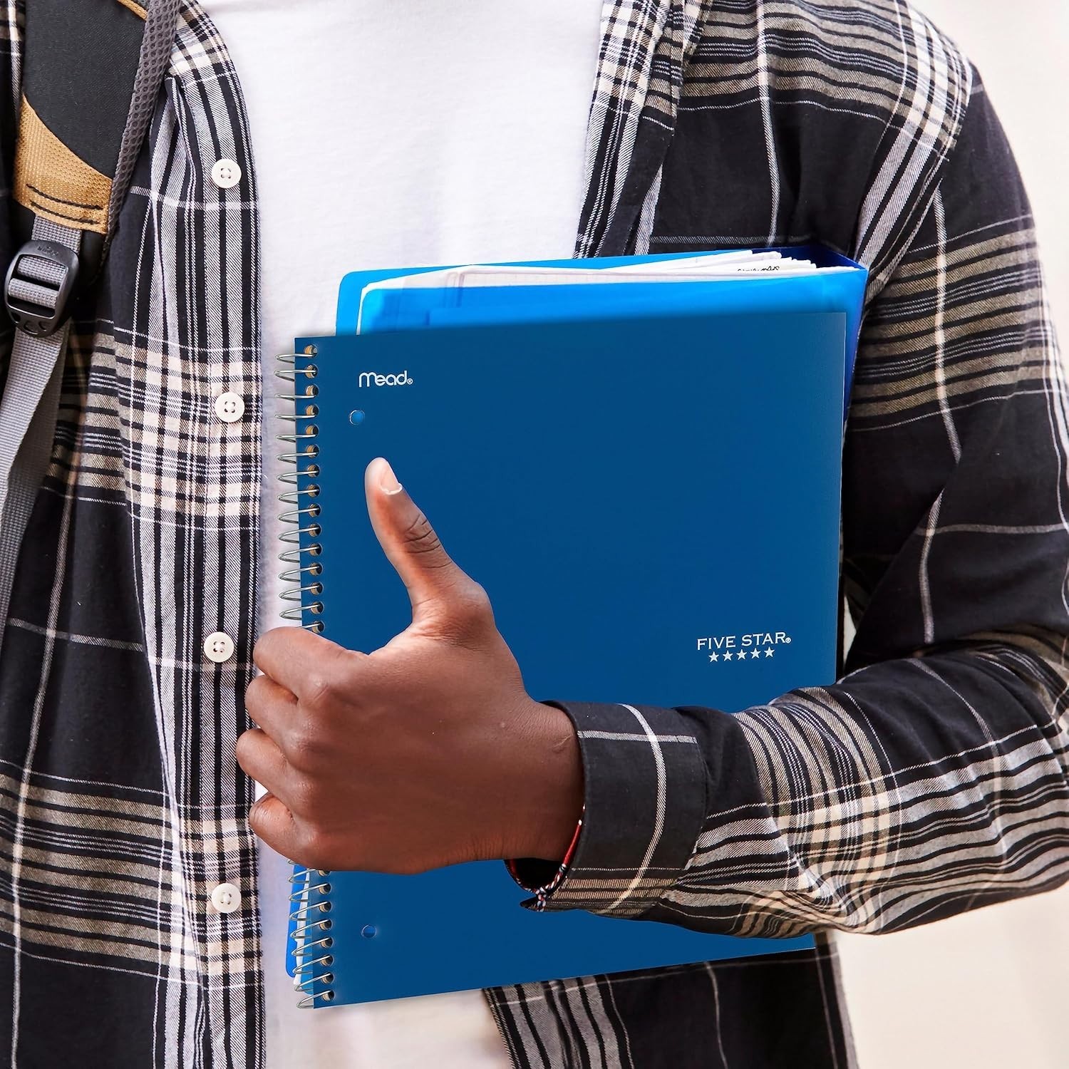 Pacific Blue 5 Subject Notebook with 200 Double-Sided Sheets – Study Made Easy