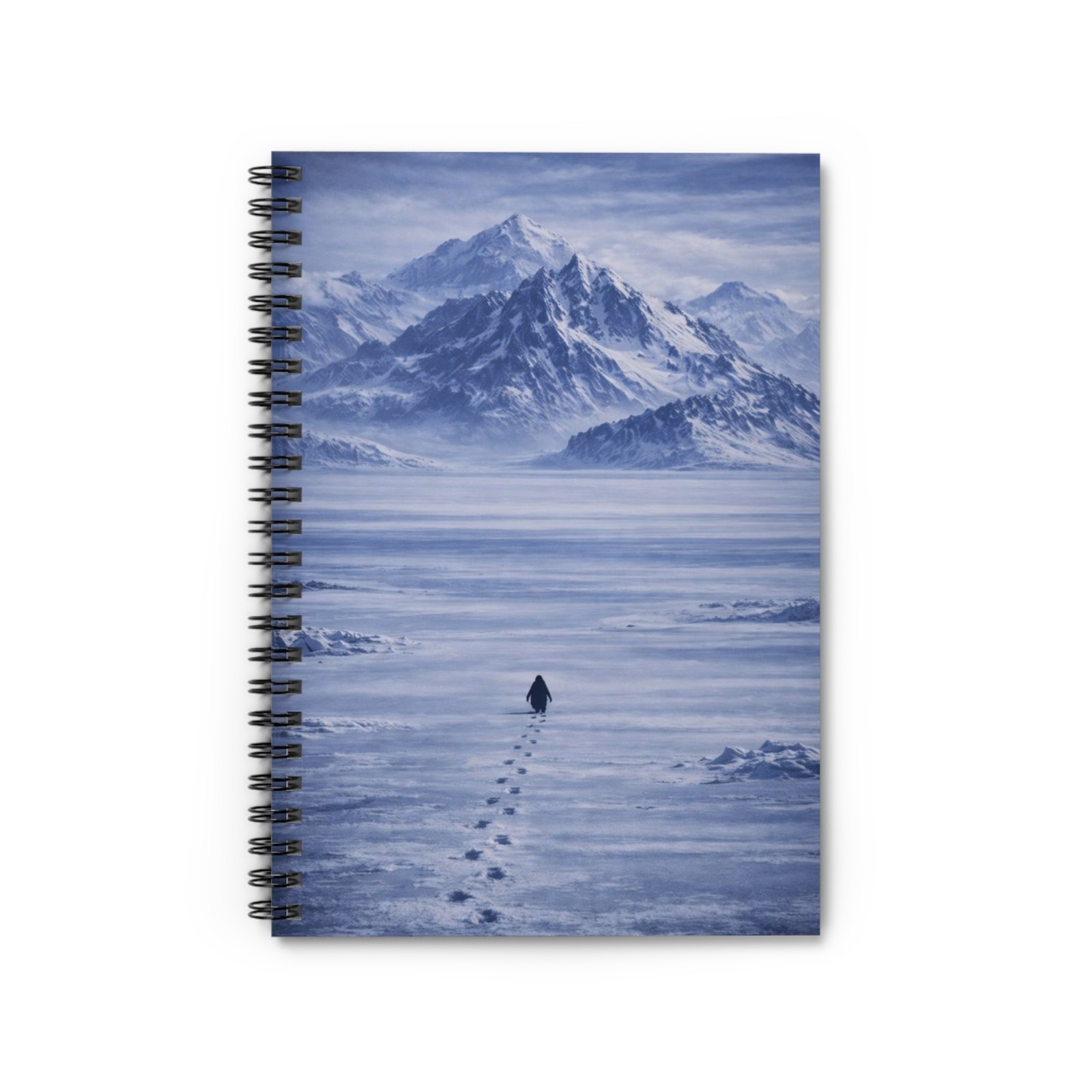 The Lone Penguin Notebook | Mountain Landscape Journal