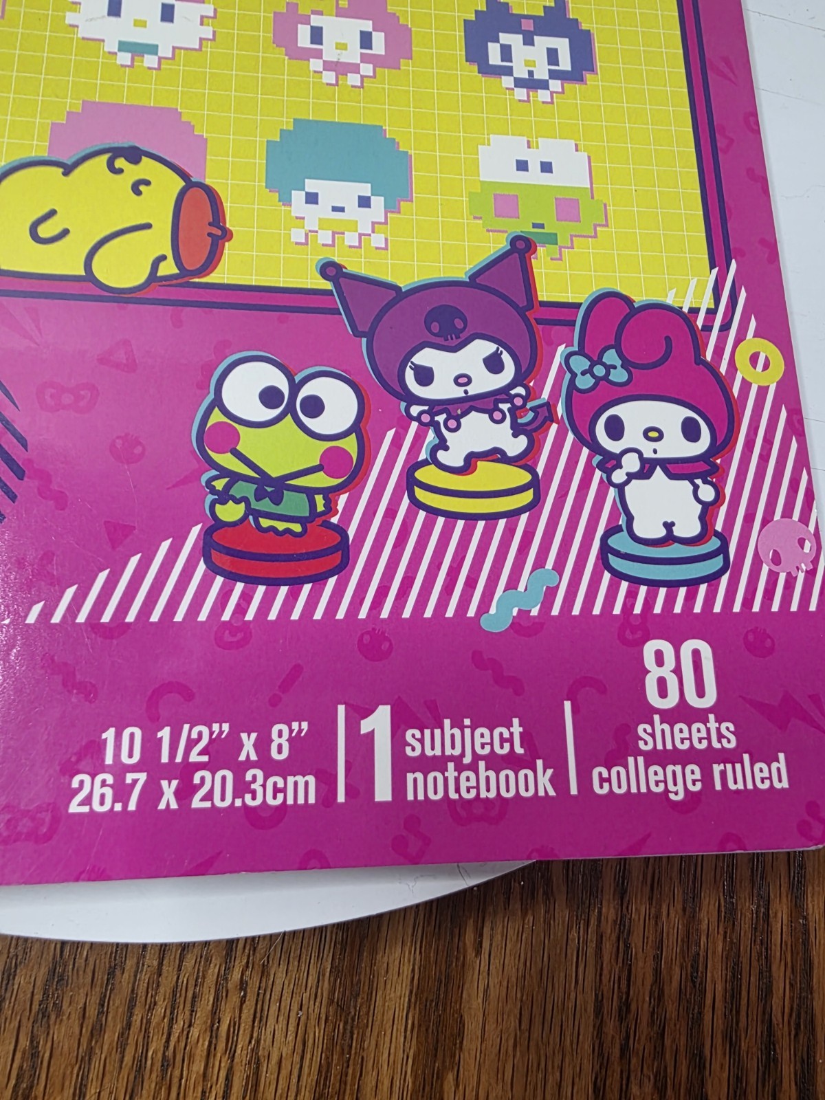 HELLO KITTY and FRIENDS Spiral Notebook 10.5″ x 8″ Kawaii Arcade College Ruled