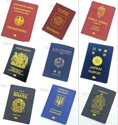 Travel Passport Notebook Imitation Movie Props 45 Countries Design for Students