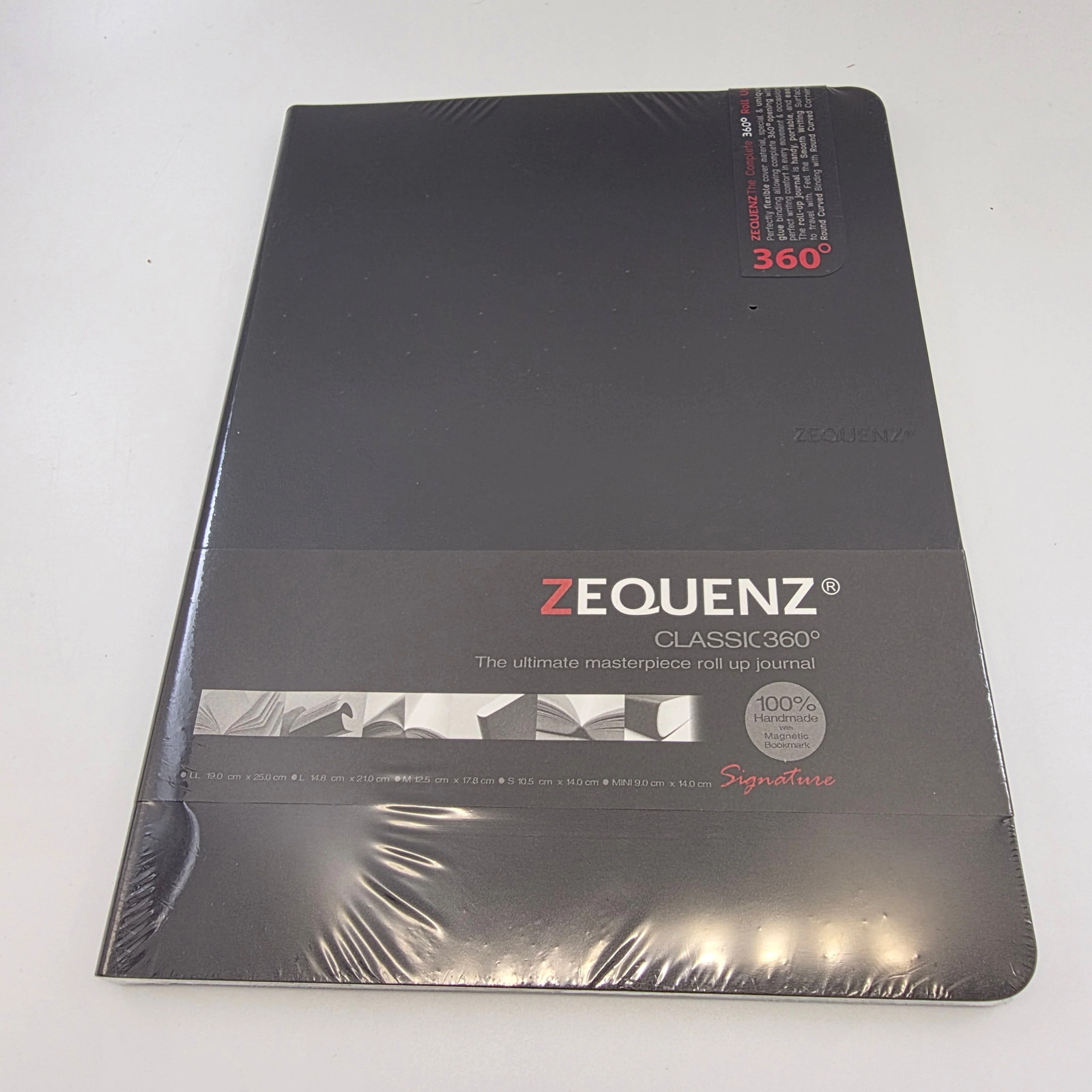 Zequenz Classic 360 B5 Signature Series Notebook – Color: Black, Pages: BLANK