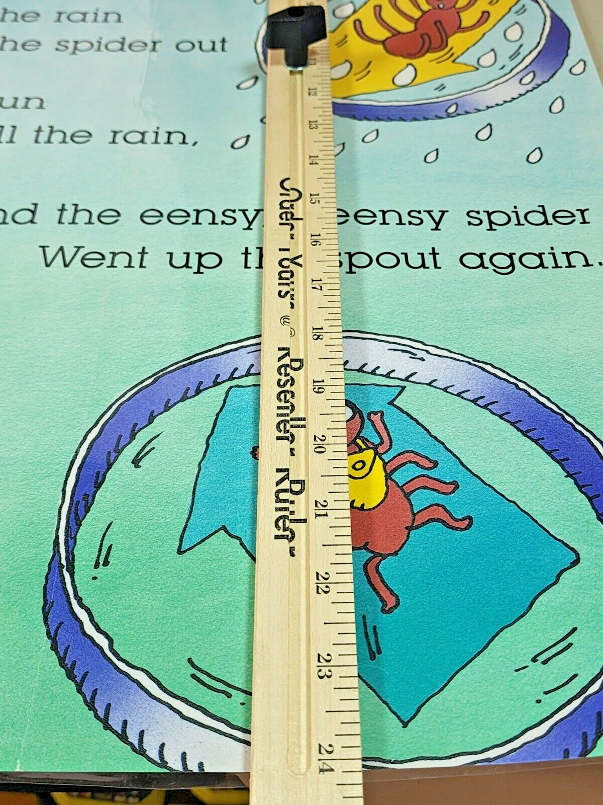 Vintage Eency Weesy Spider Classroom Poster Song In The Barn 18″ X 24″